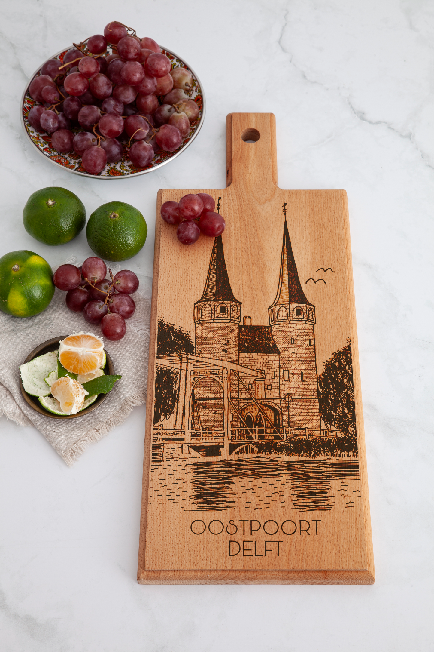 Delft, Oostpoort, medium serving board, service