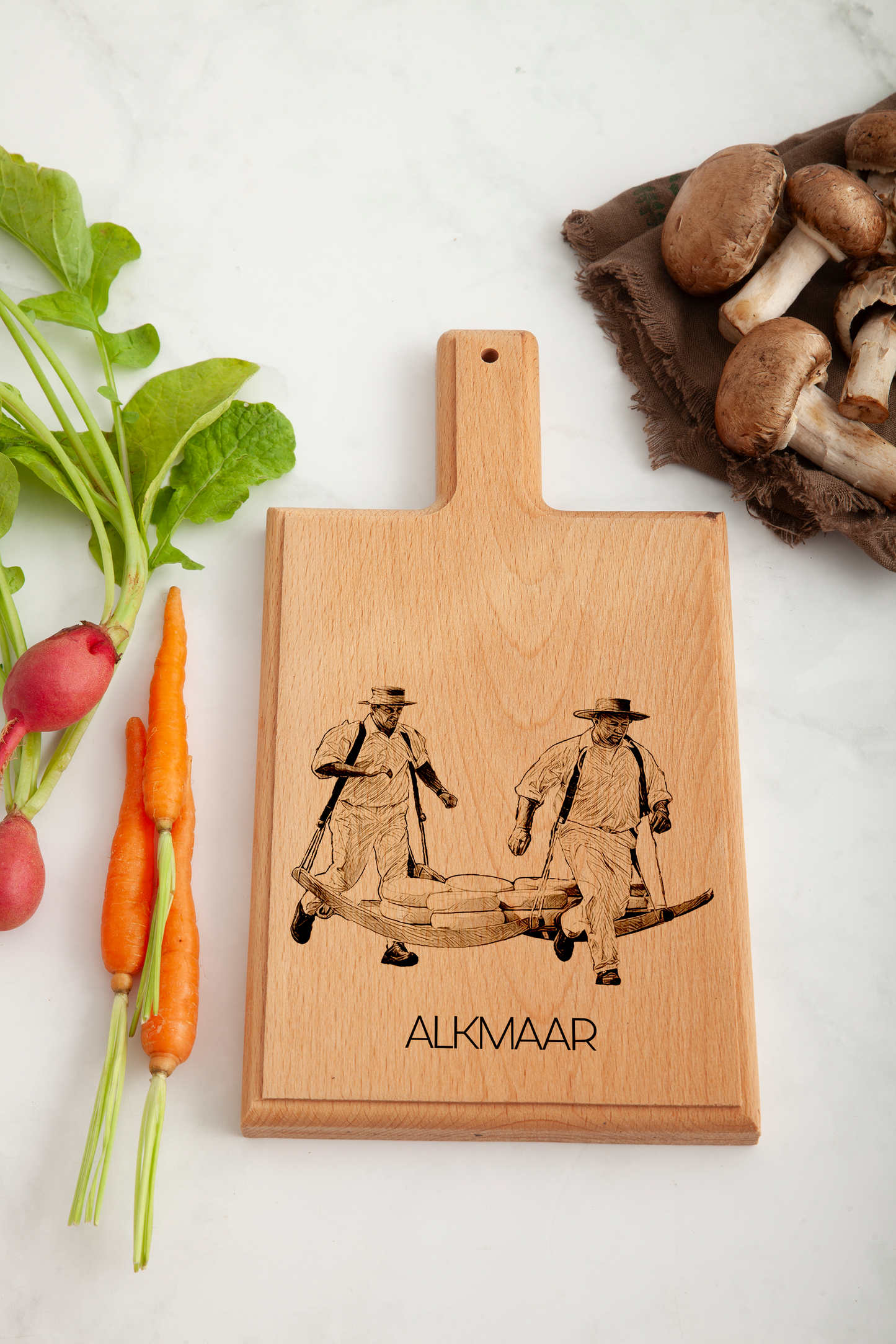 Alkmaar Kaasdragers Cheese Board - Beech Wood