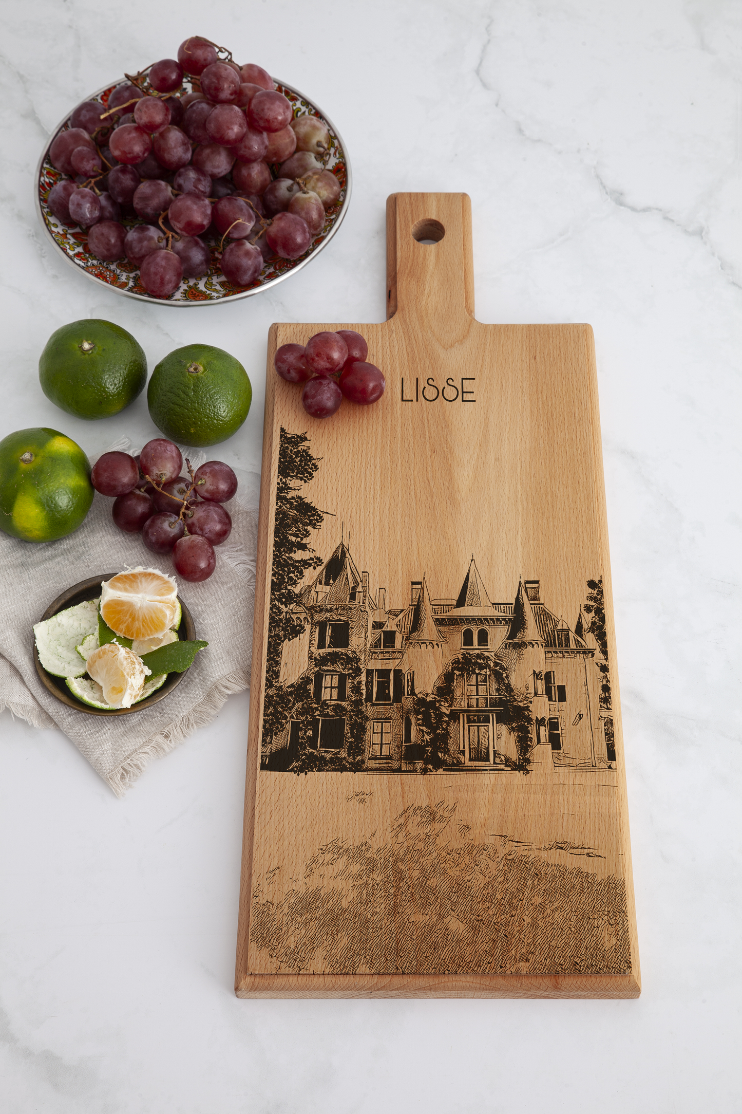 Lisse Kasteel Keukenhof Wooden Serving Board – 49 x 17 cm