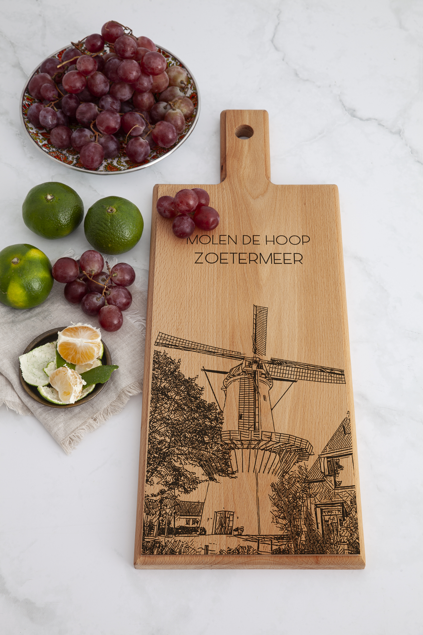 Zoetermeer Molen De Hoop Wooden Serving Board – 49 x 17 cm