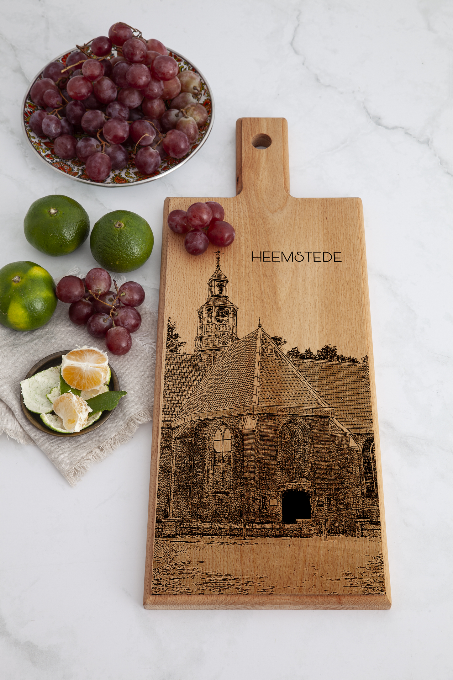 Heemstede Oude Kerk – Wooden Serving Board (49 × 17 cm)