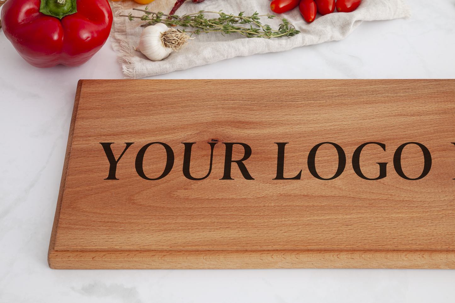 Gepersonaliseerde Houten Serveerplank (60 × 17 cm)