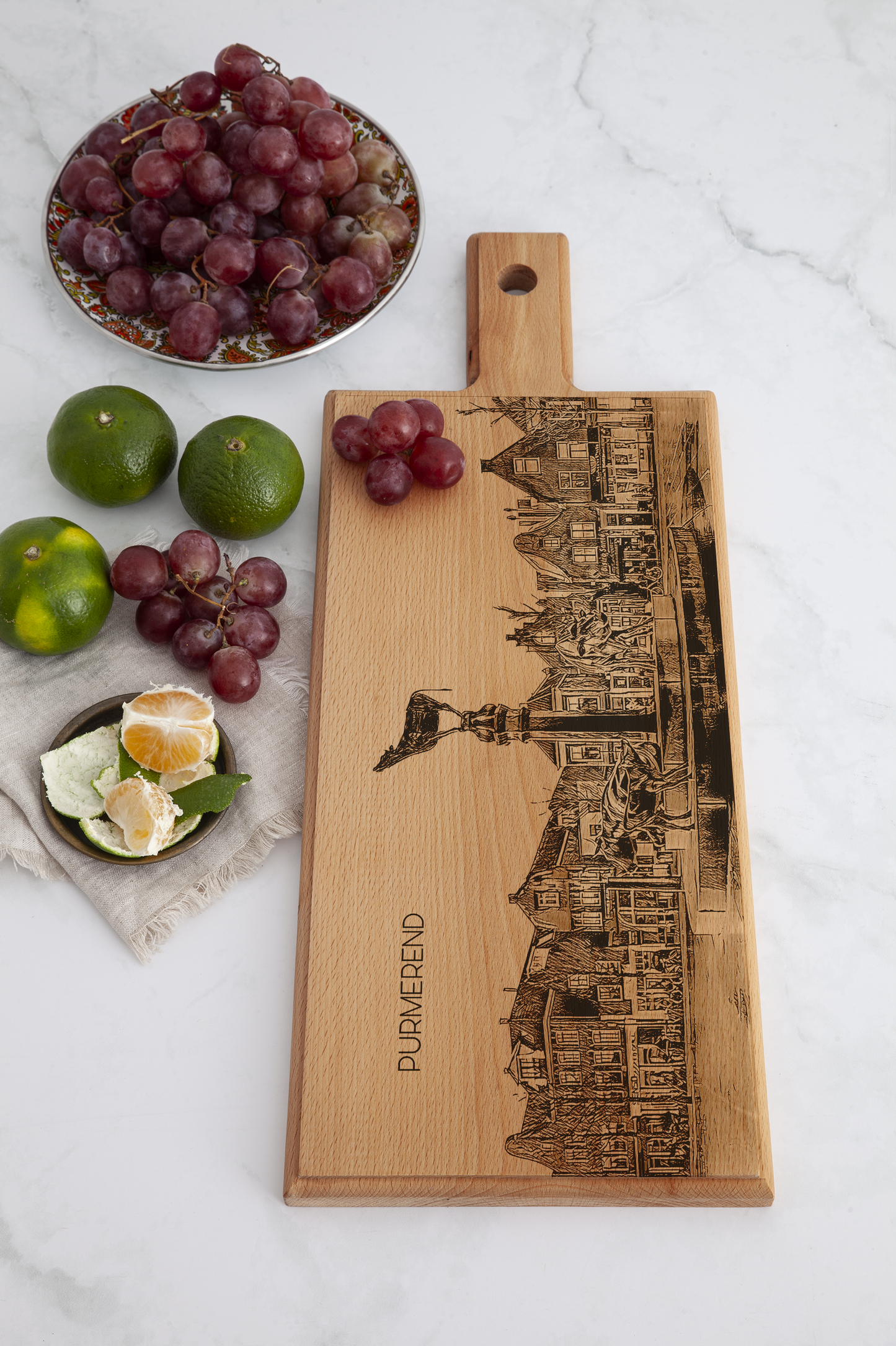 Purmerend Koemarkt Wooden Serving Board – 49 x 17 cm