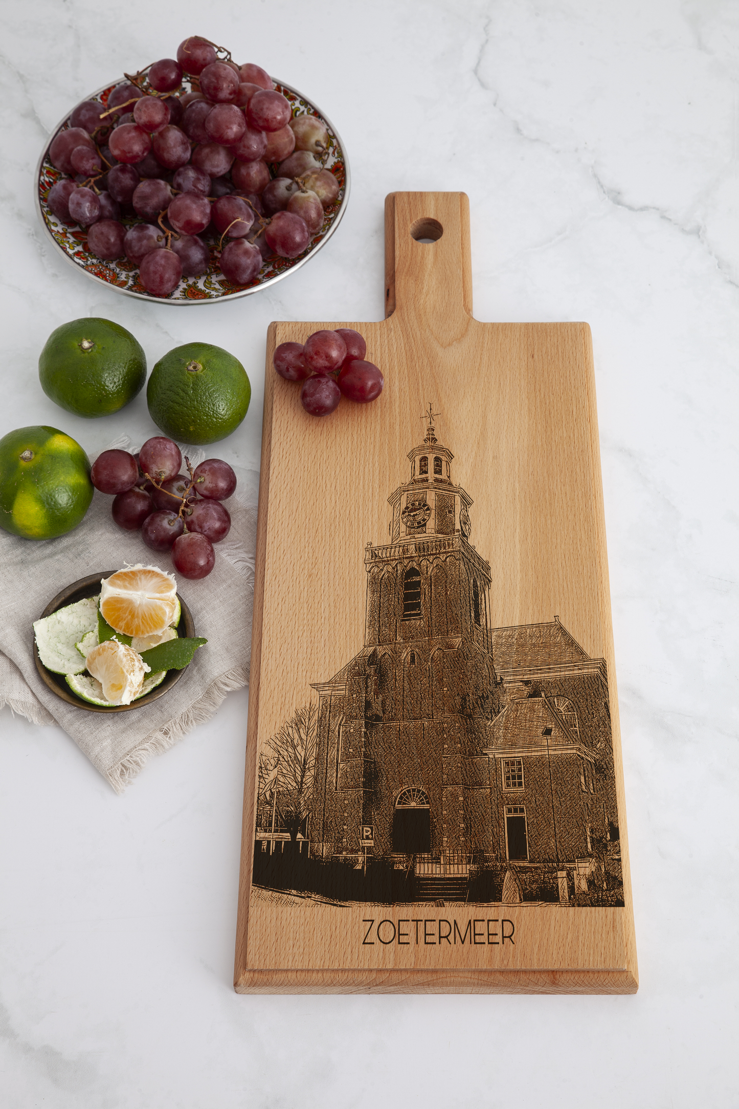 Zoetermeer Dorpskerk Wooden Serving Board – 49 x 17 cm