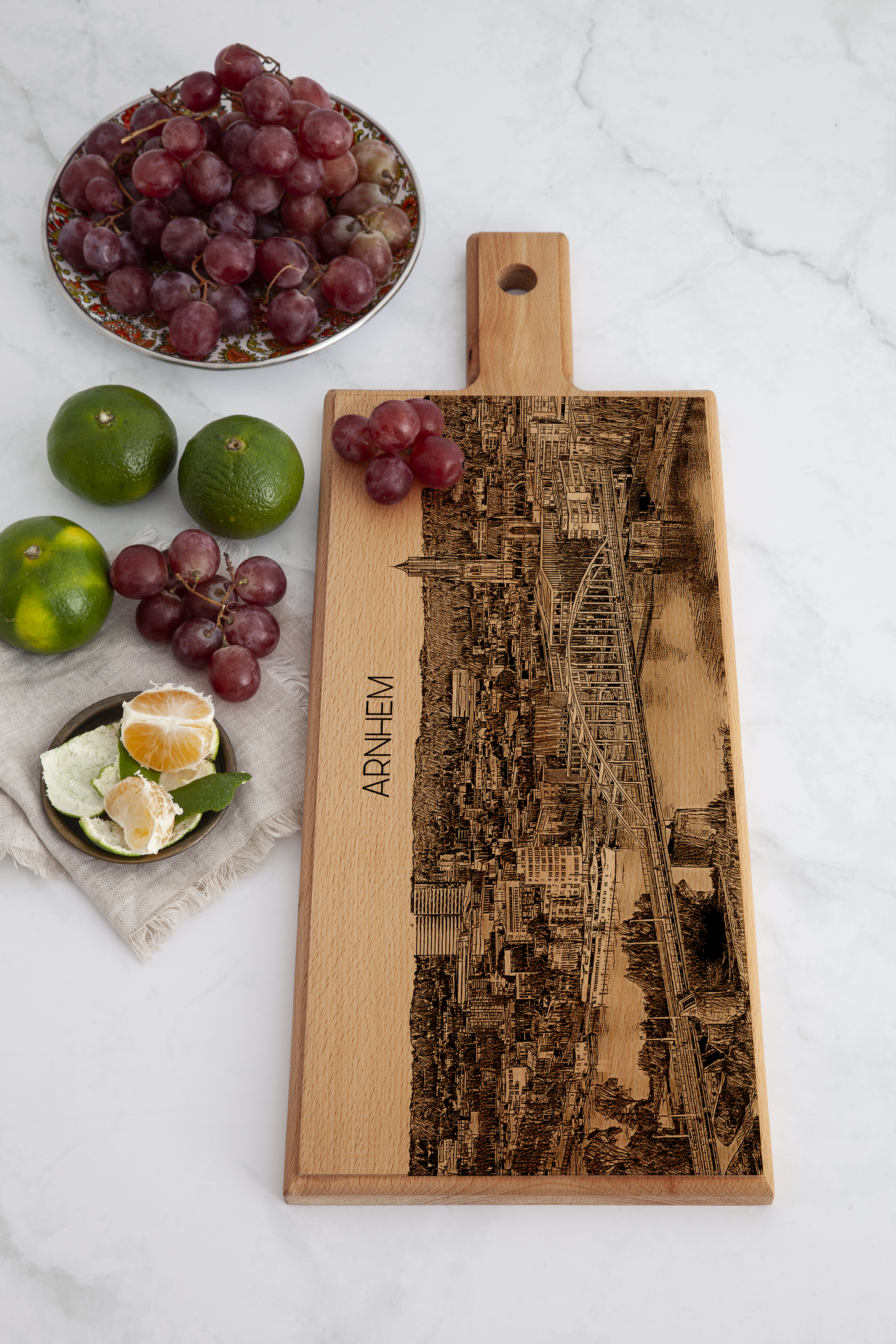 Arnhem Skyline Wooden Serving Board – 49 x 17 cm