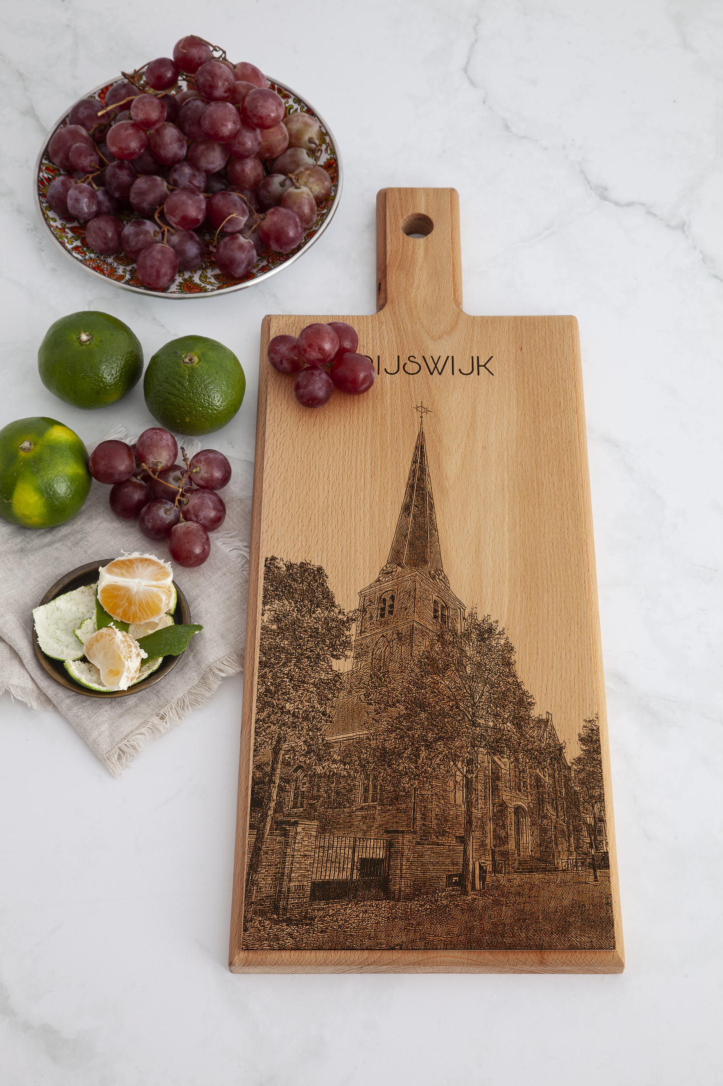 Rijswijk Oude Kerk Wooden Serving Board – 49 x 17 cm