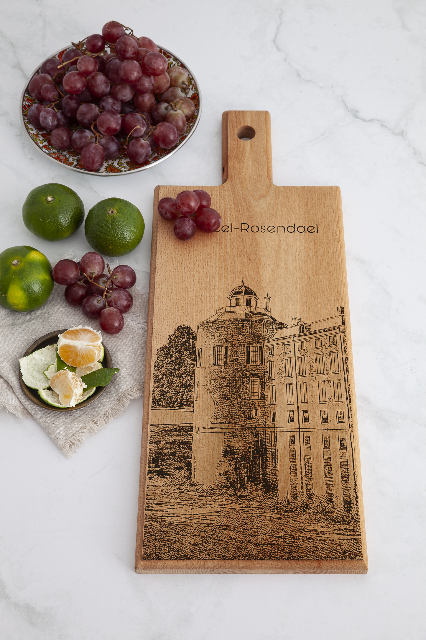 Kasteel Rosendael Wooden Serving Board – 49 x 17 cm