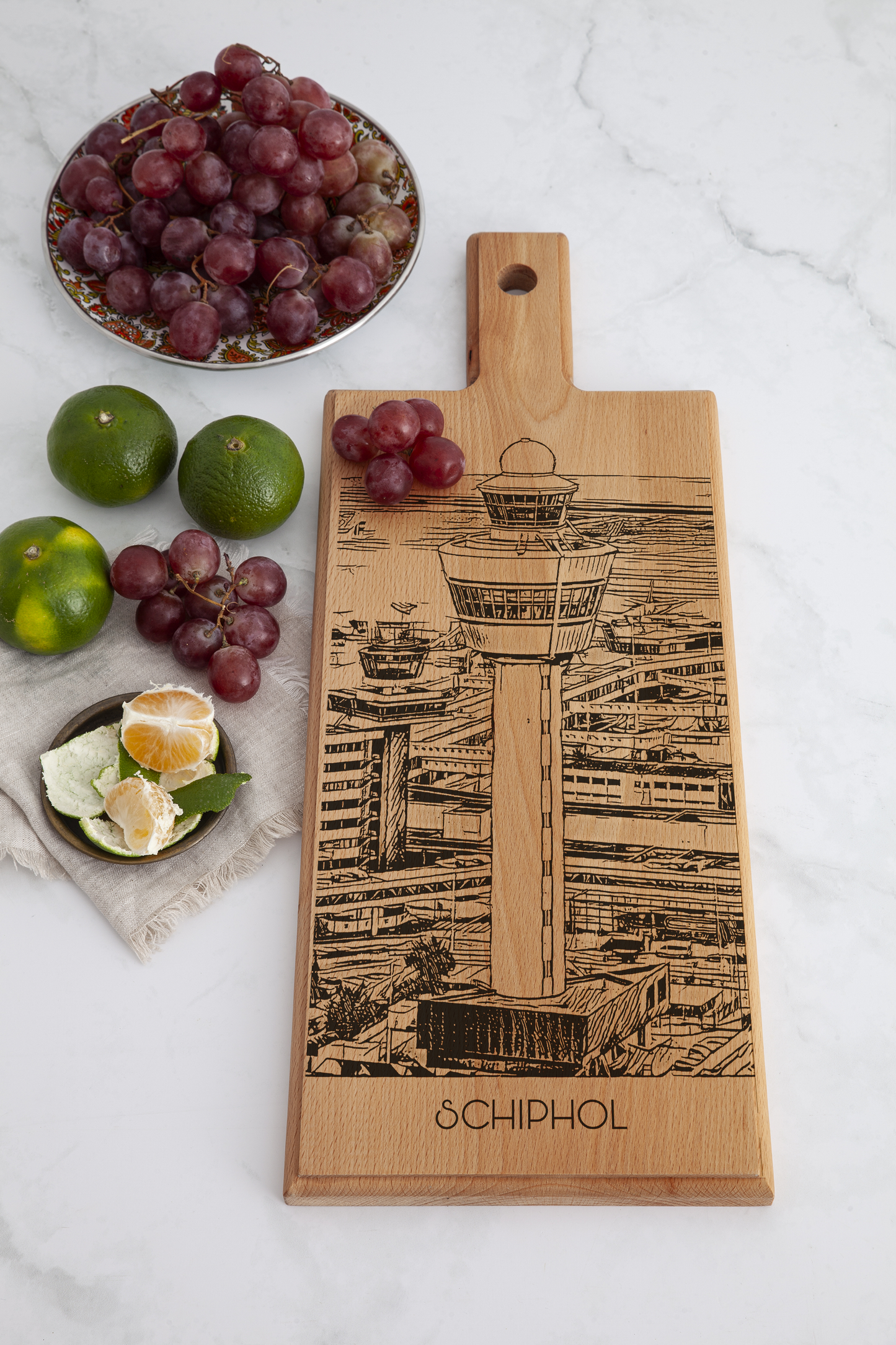 Schiphol houten serveerplank – 49 x 17 cm