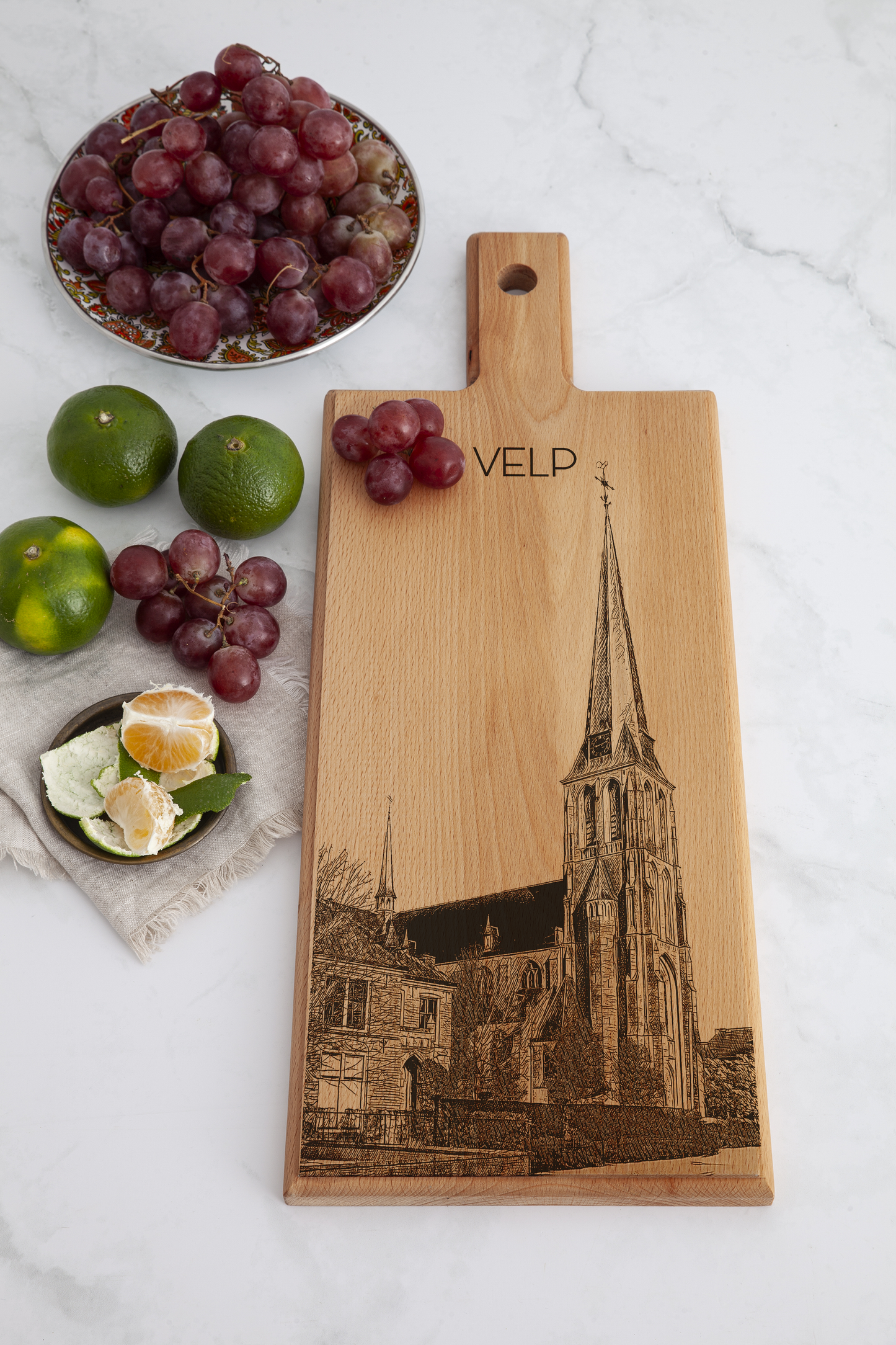 Velp Our Lady of the Visitation Church Wooden Serving Board – 49 x 17 cm