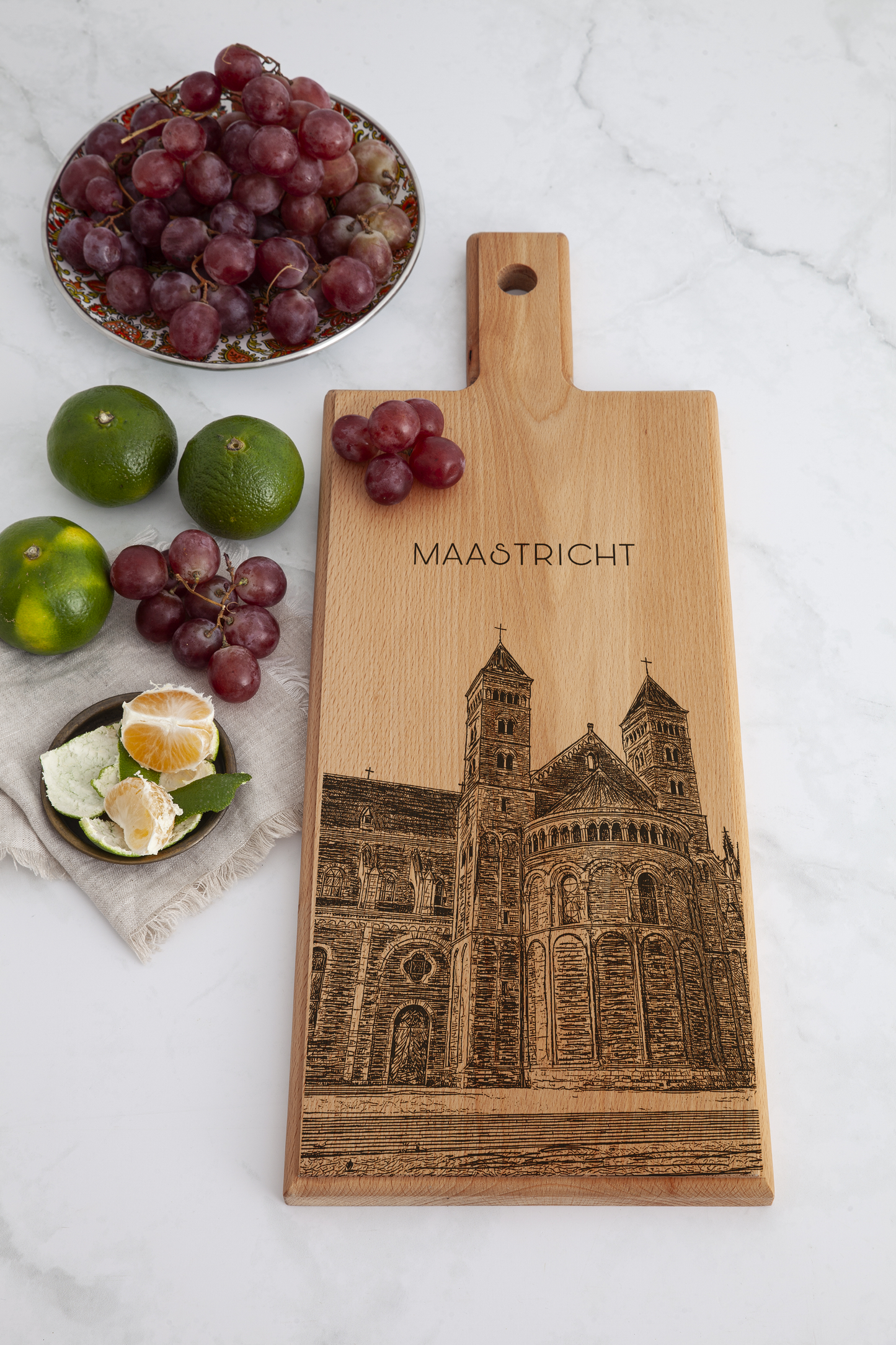 Maastricht St. Servaas Wooden Serving Board – 49 x 17 cm