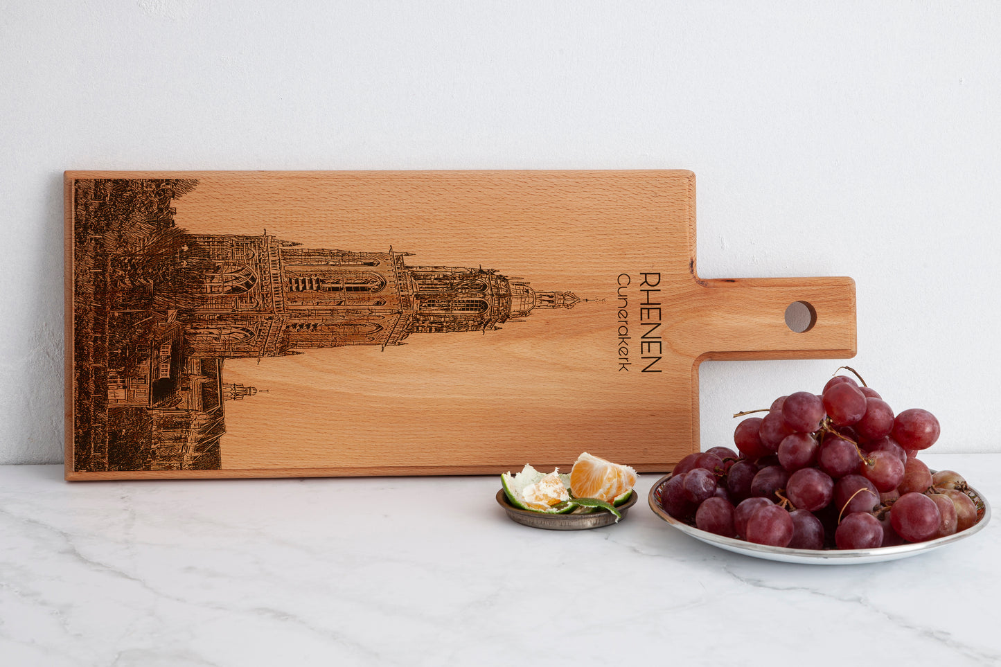 Rhenen – Cunerakerk Wooden Serving Board Souvenir (49 × 17 cm)