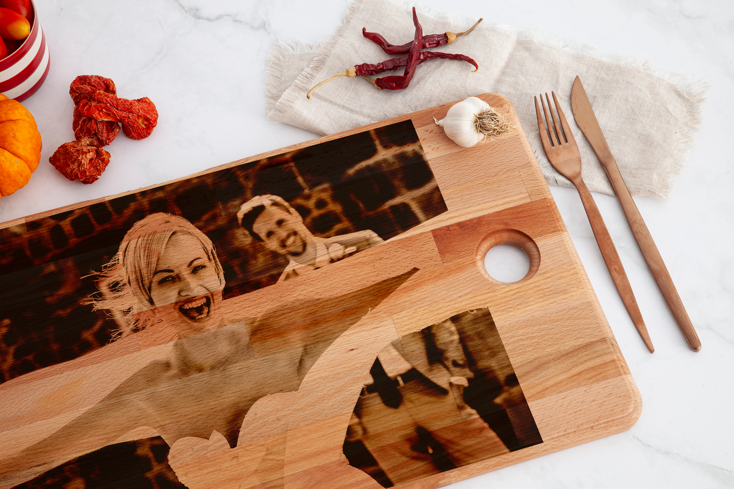 Personalize Your Kitchen and Celebrate Special Occasions with a Custom Beech Wood Cutting Board from Woody Buddy
