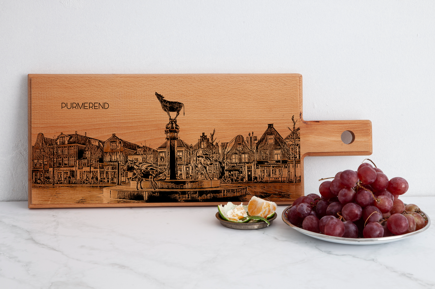 Purmerend Koemarkt Wooden Serving Board – 49 x 17 cm