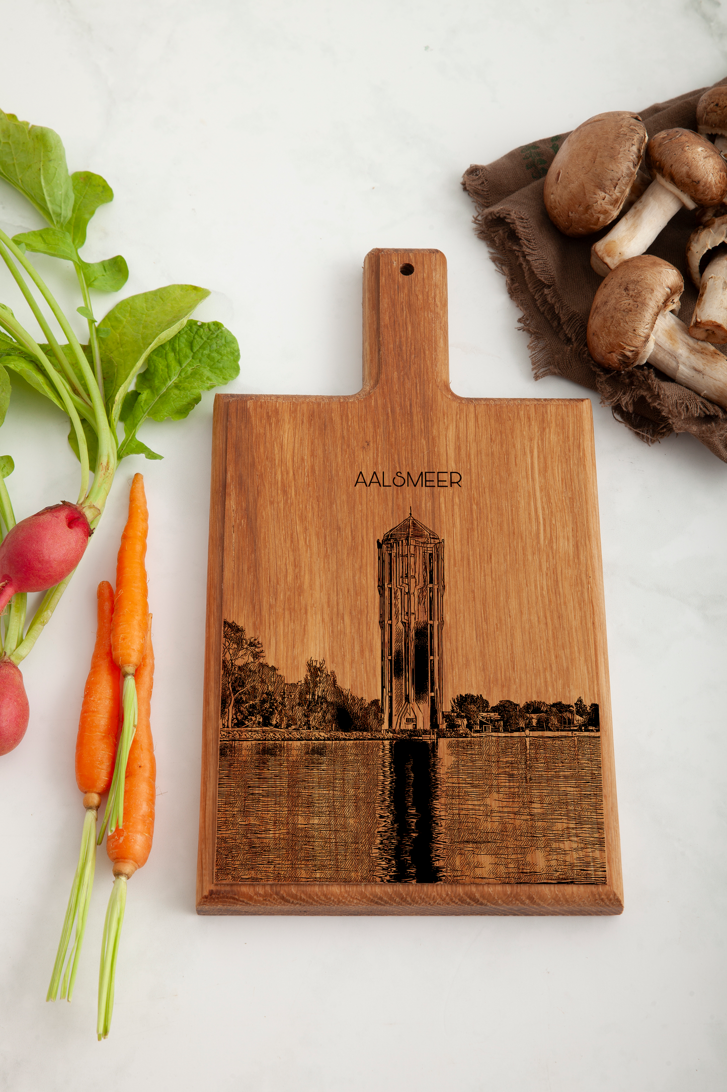 Aalsmeer Watertoren Cheese Board - Beech Wood