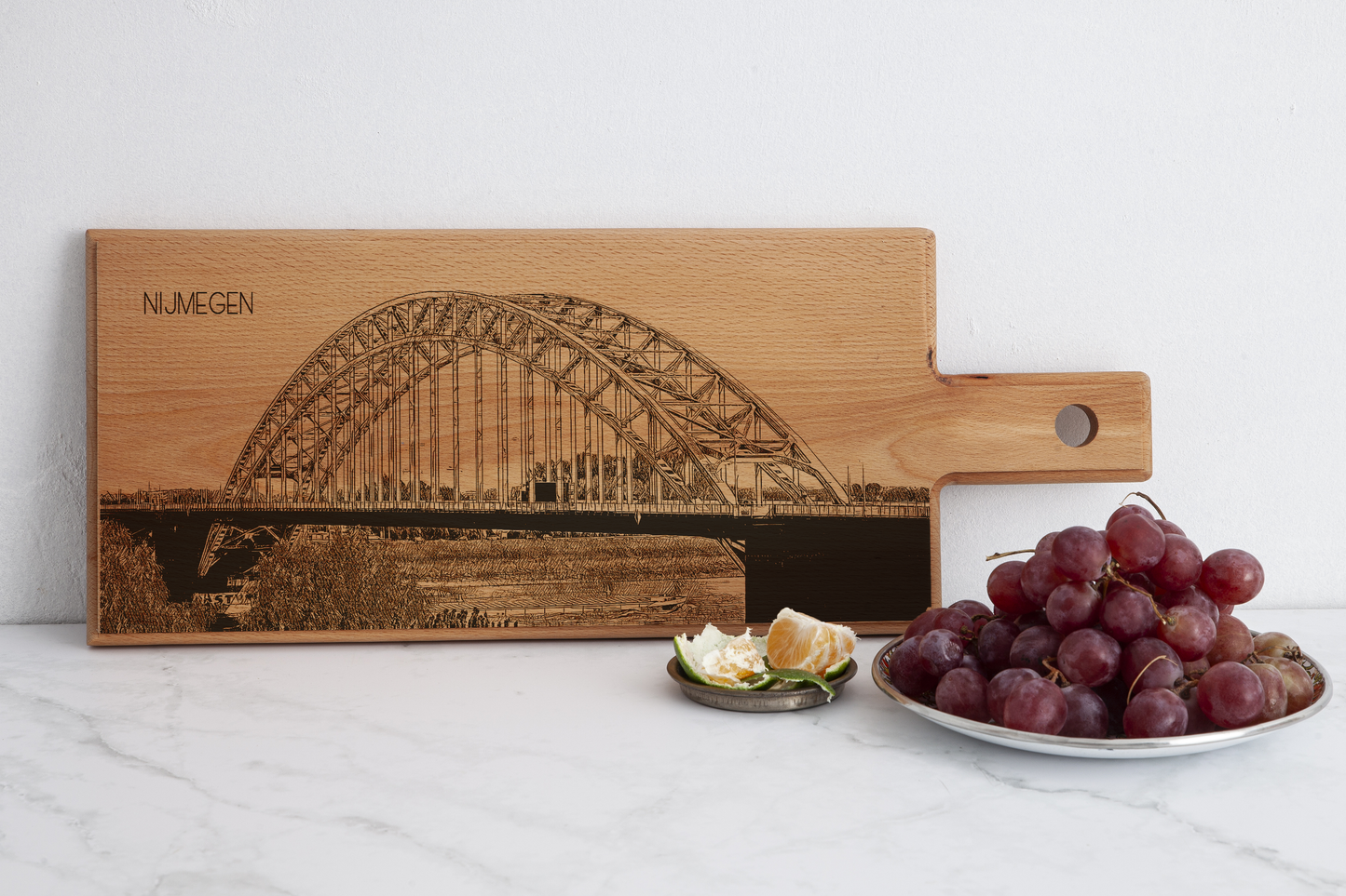 Nijmegen Waalbrug Wooden Serving Board – 49 x 17 cm
