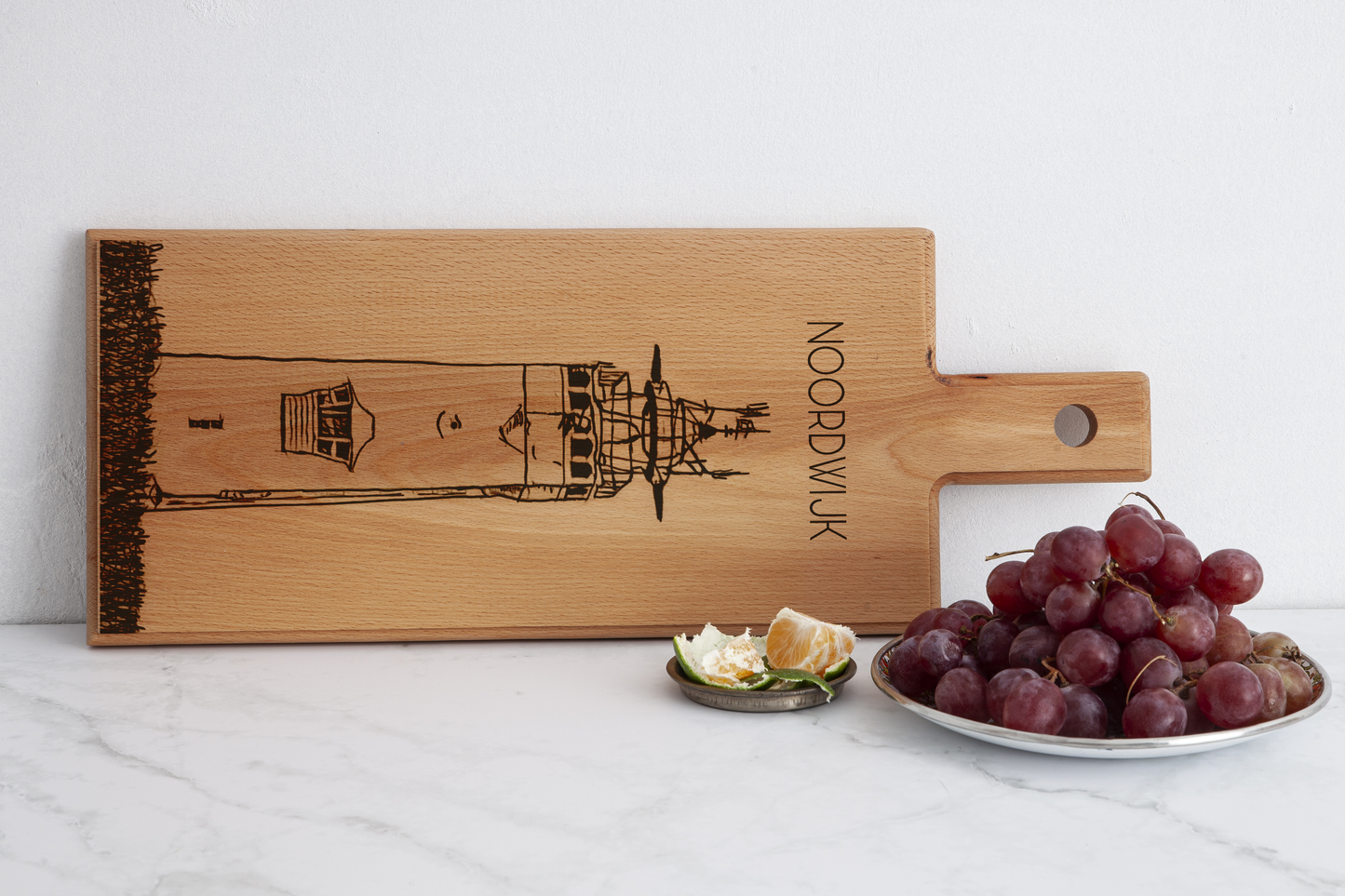 Noordwijk Vuurtoren Wooden Serving Board – 49 x 17 cm