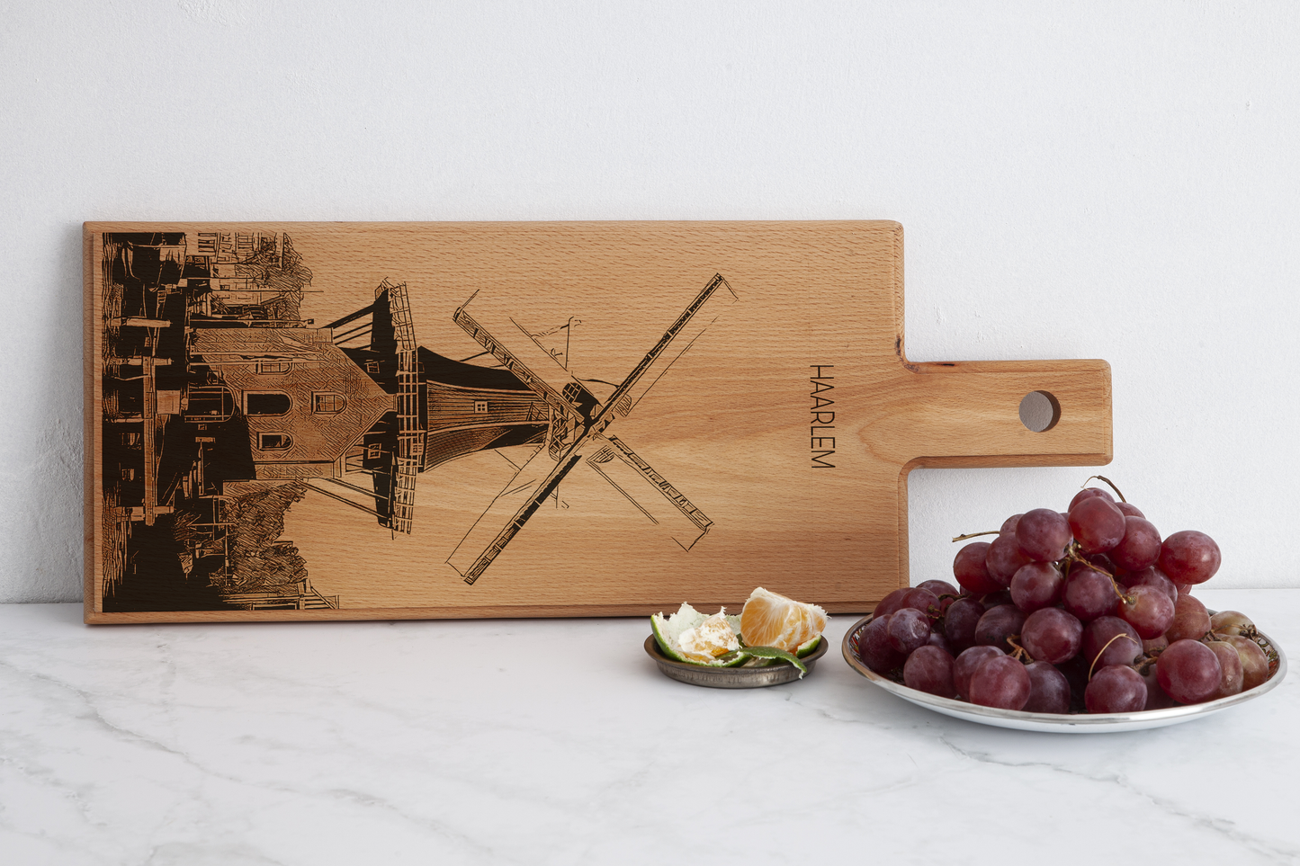 Haarlem – Molen De Adriaan Wooden Serving Board (49 x 17 cm)