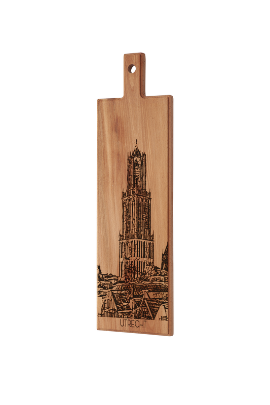 Utrecht Domtoren Wooden Serving Board – 60 x 17 cm