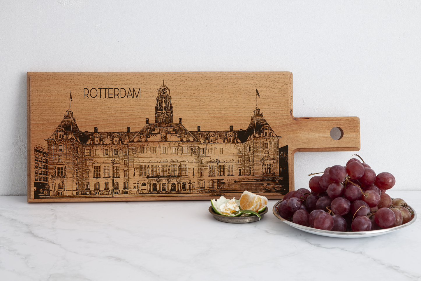 Rotterdam Stadhuis Wooden Serving Board – 49 x 17 cm