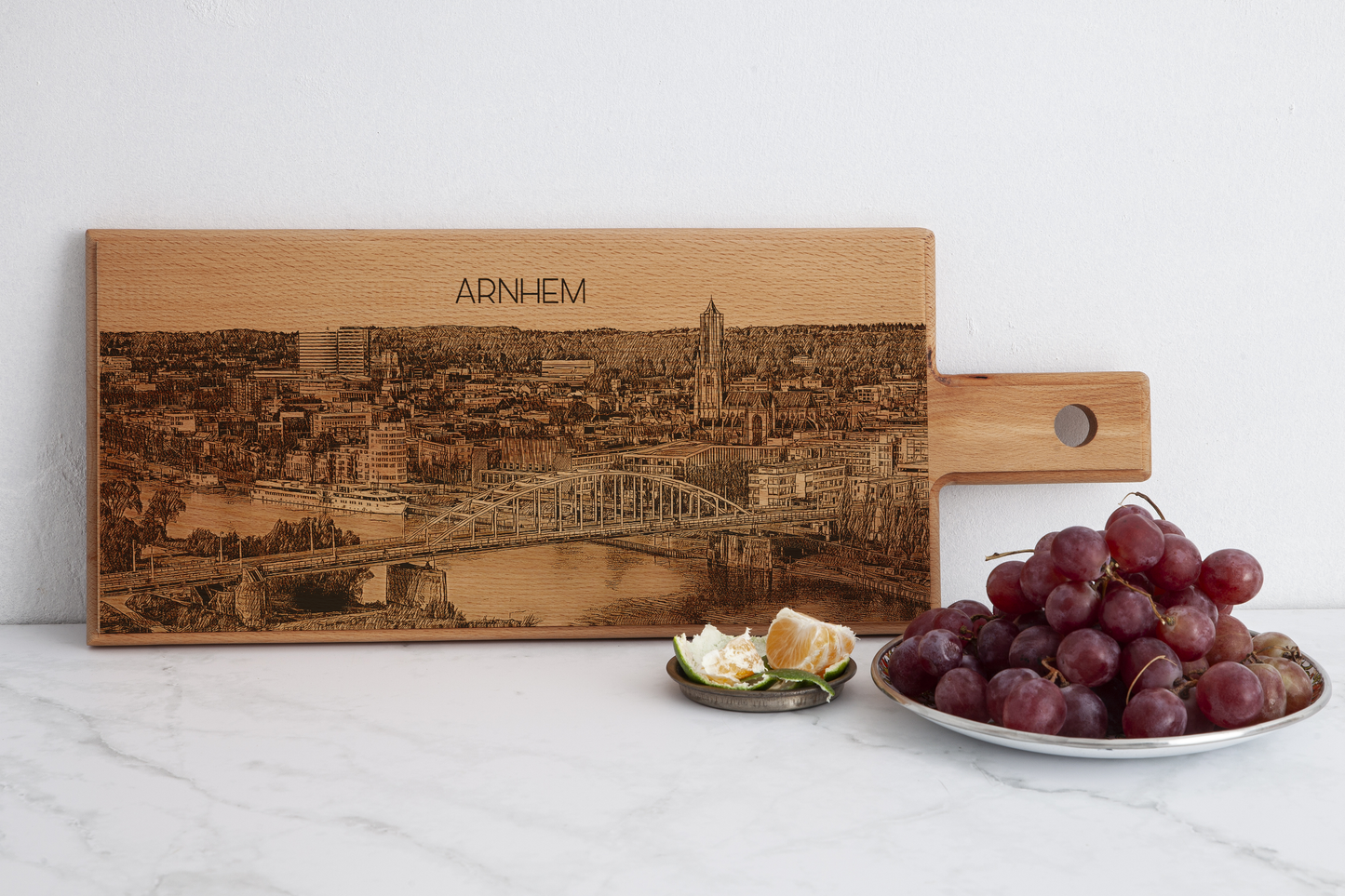 Arnhem Skyline Wooden Serving Board – 49 x 17 cm