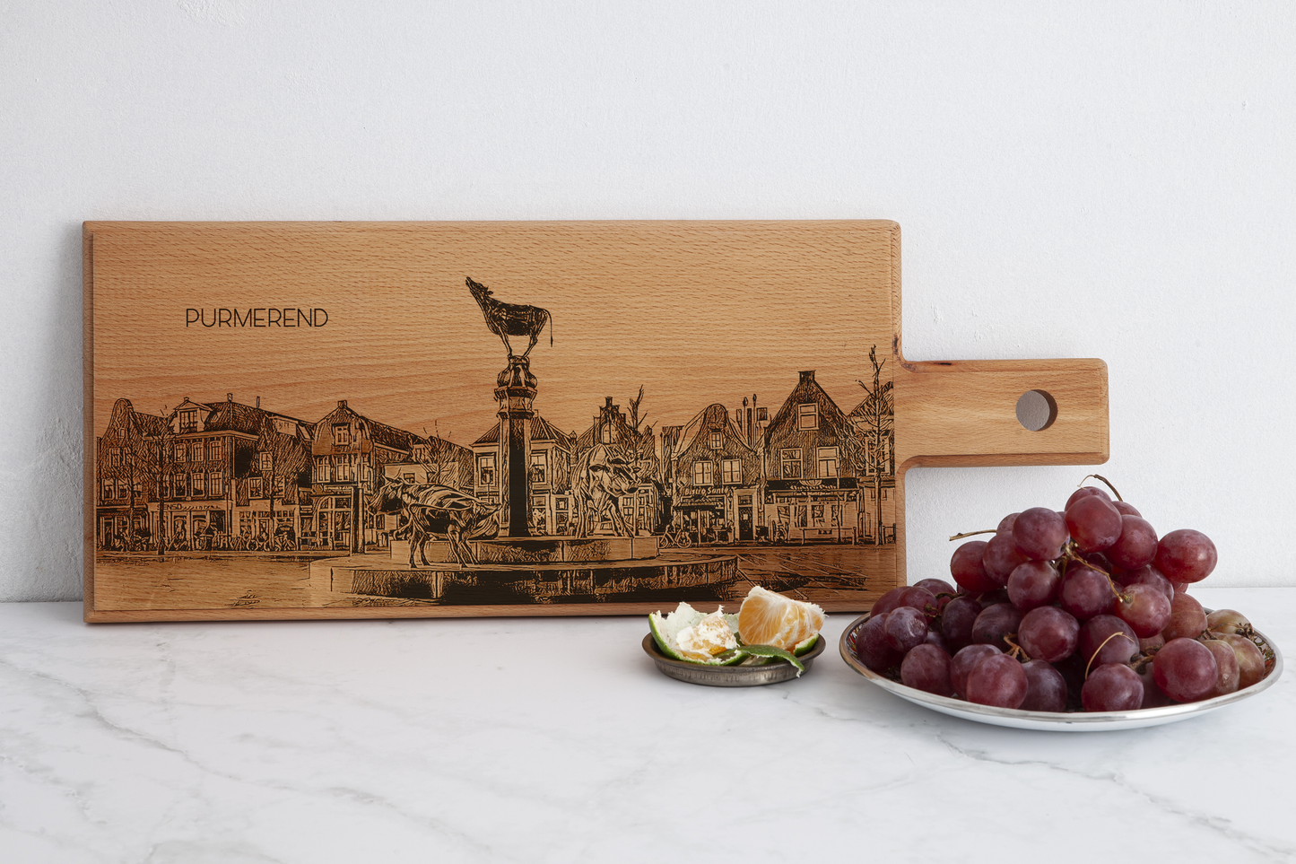 Purmerend Koemarkt Wooden Serving Board – 49 x 17 cm