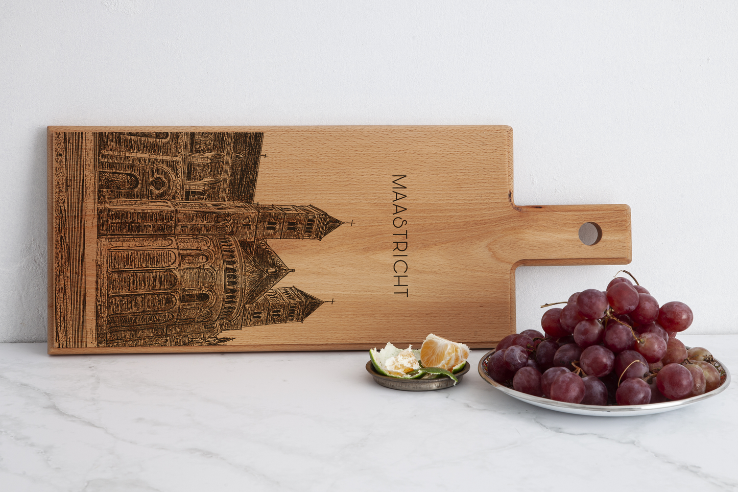 Maastricht St. Servaas Wooden Serving Board – 49 x 17 cm