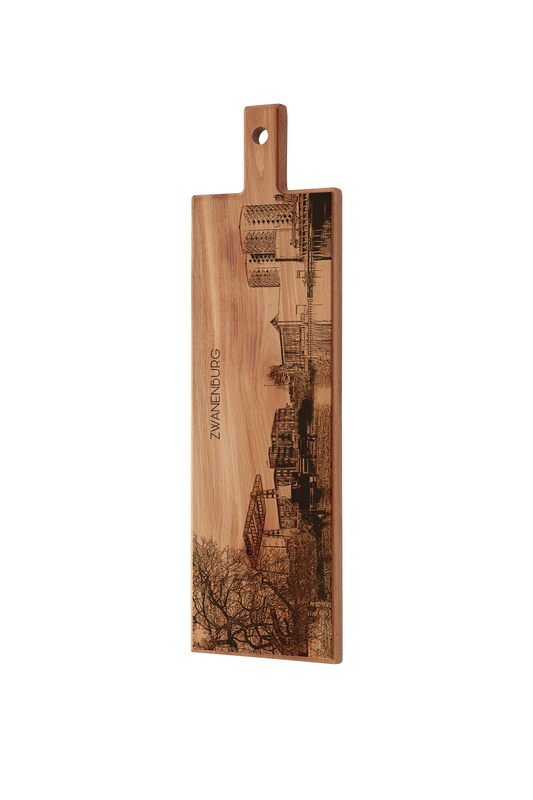 Zwanenburg Skyline Wooden Serving Board – 60 x 17 cm