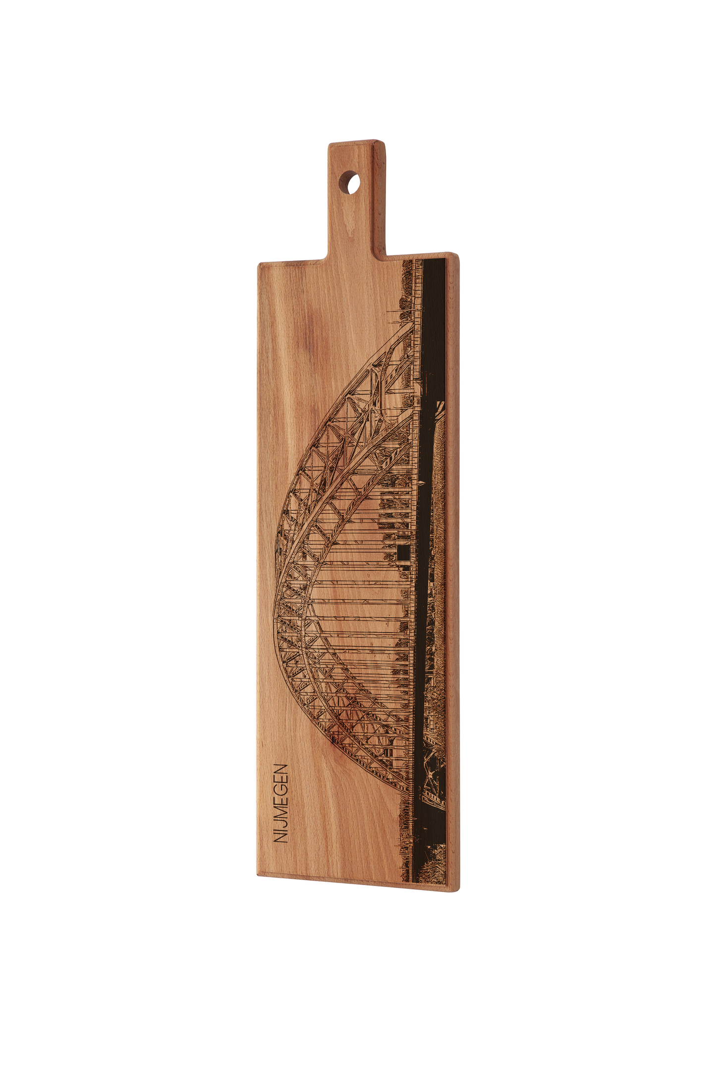 Nijmegen Waalbrug Wooden Serving Board – 60 x 17 cm