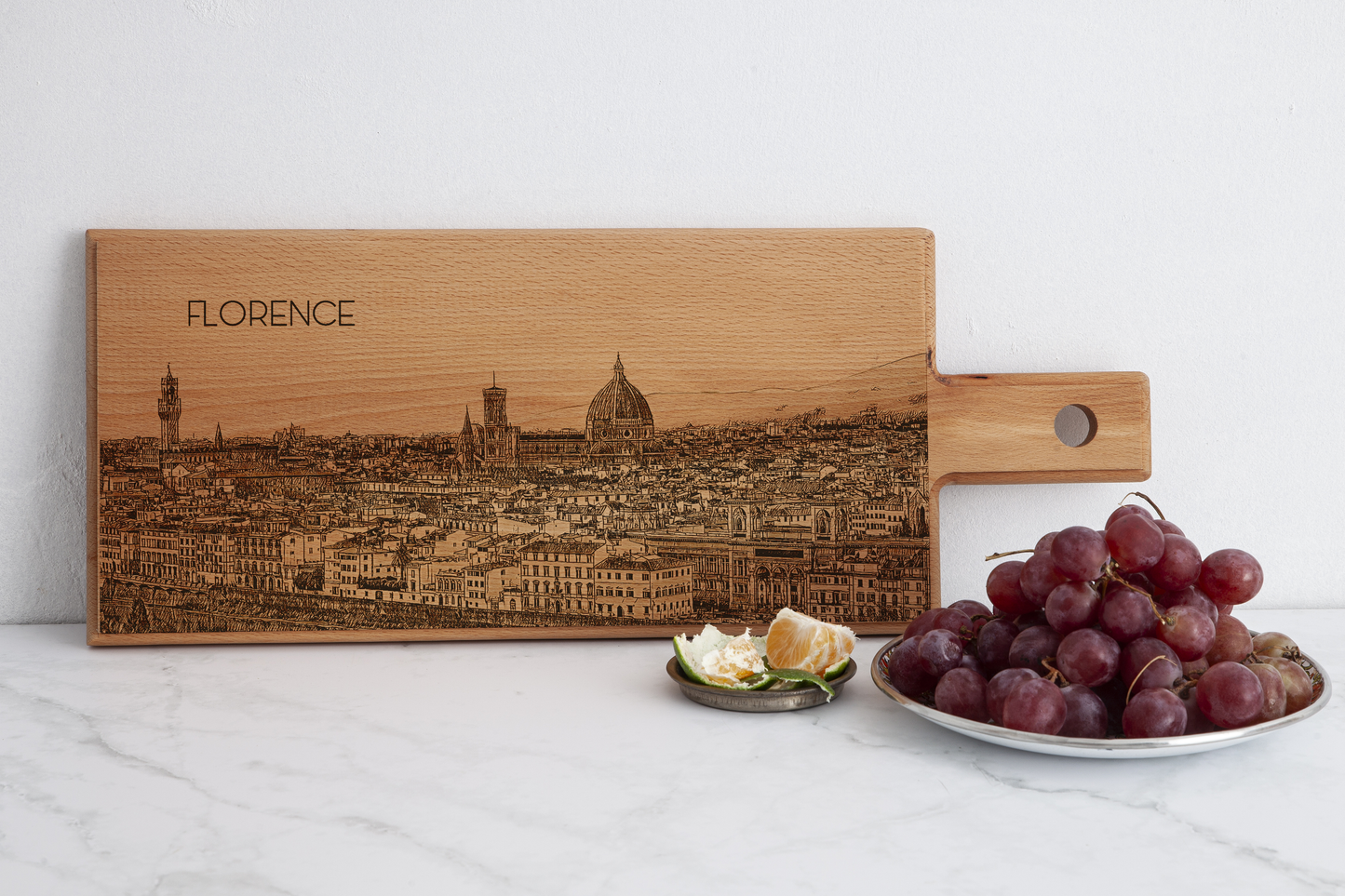 Florence skyline houten serveerplank – 49 x 17 cm