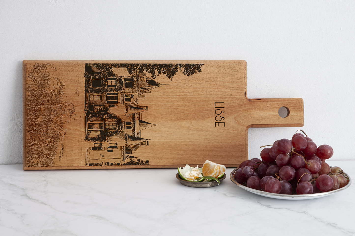 Lisse Kasteel Keukenhof Wooden Serving Board – 49 x 17 cm