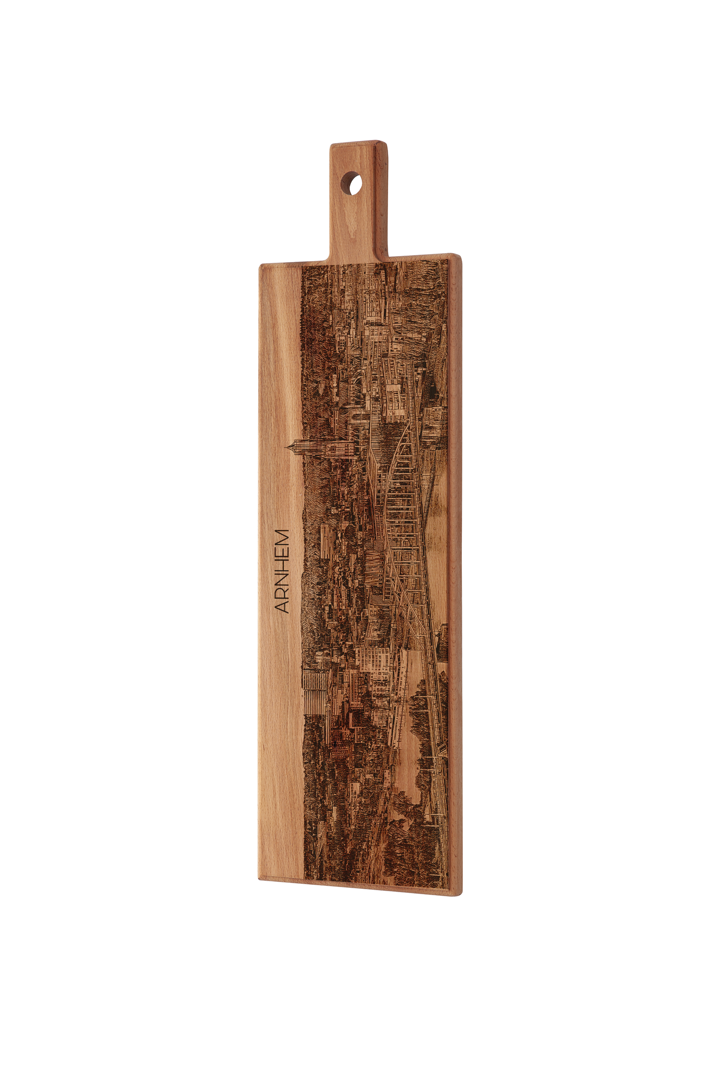 Arnhem Skyline Wooden Serving Board – 62 x 17 cm