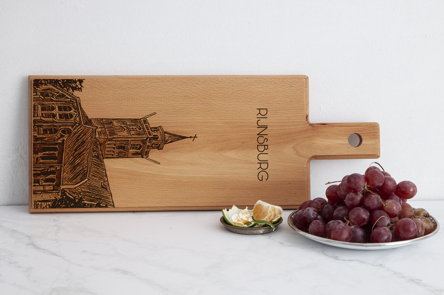 Rijnsburg Grote Kerk Wooden Serving Board – 49 x 17 cm