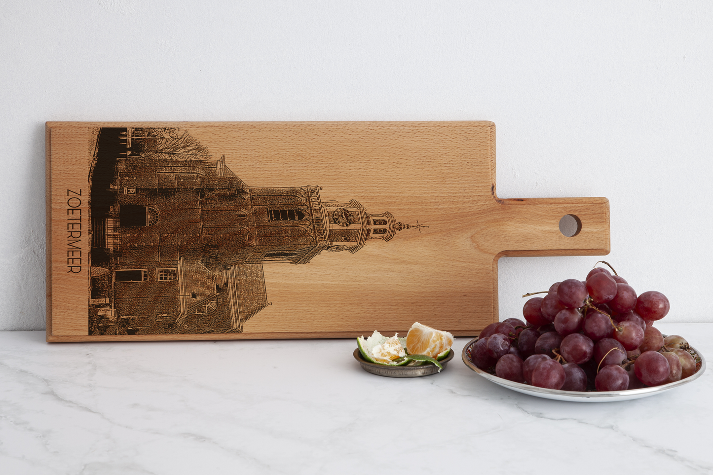 Zoetermeer Dorpskerk Wooden Serving Board – 49 x 17 cm