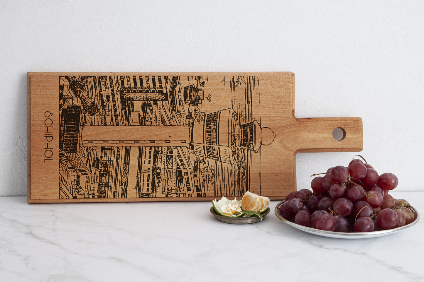 Schiphol houten serveerplank – 49 x 17 cm