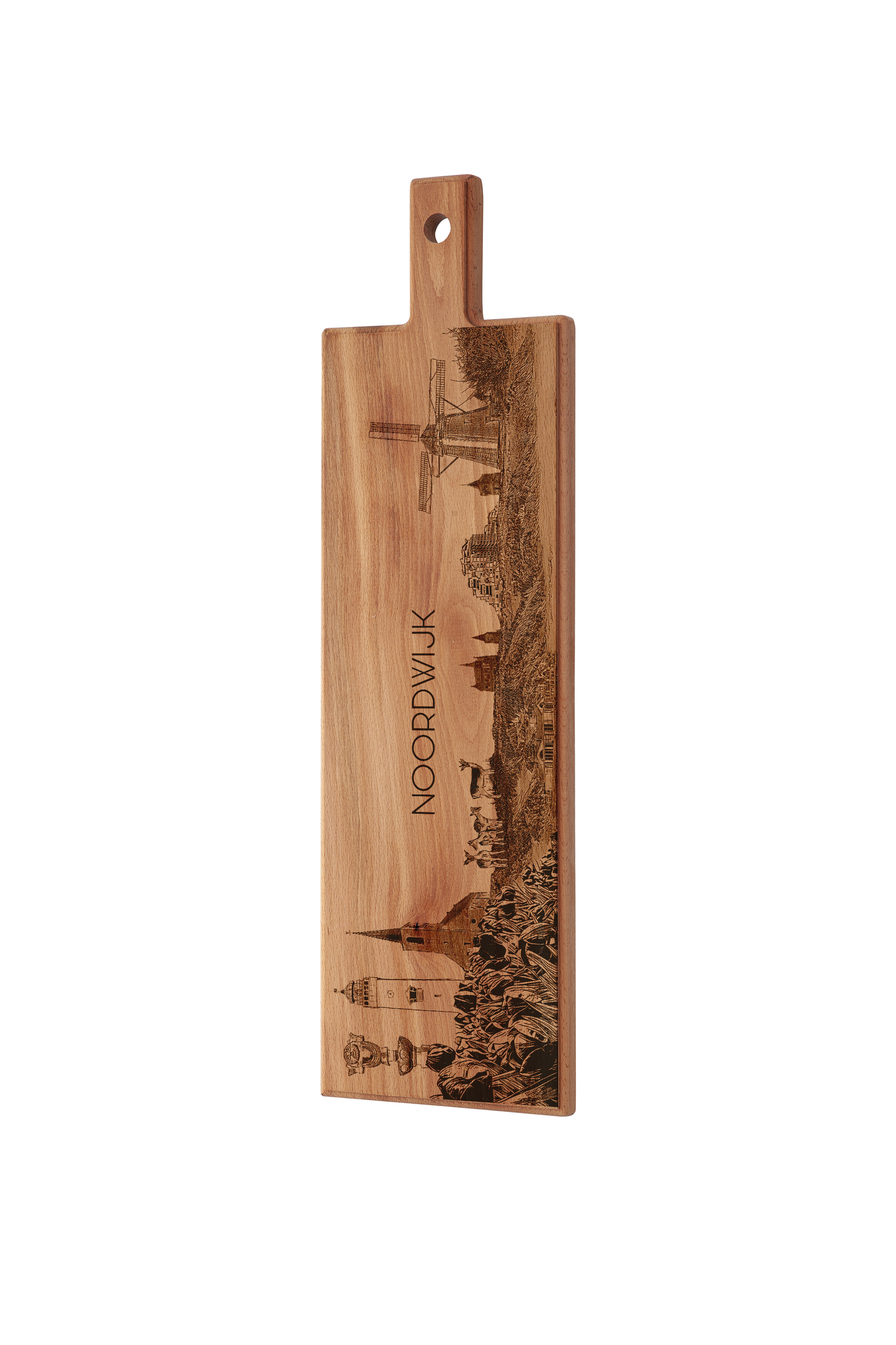 Noordwijk Skyline Wooden Serving Board – 60 x 17 cm