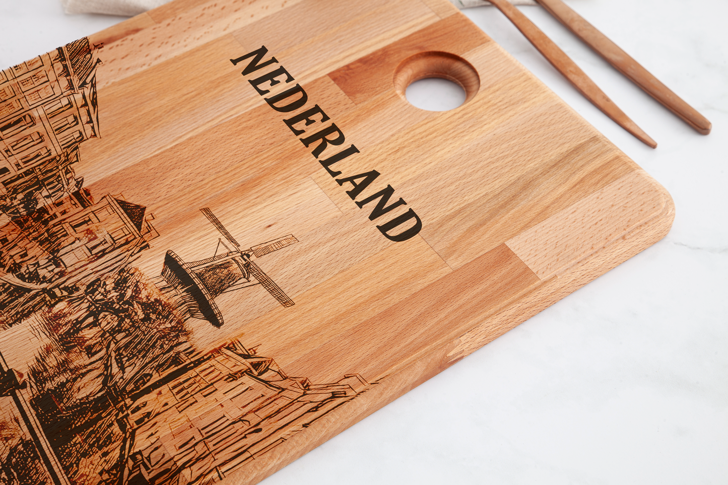 Nederland, City View, cutting board, wood grain