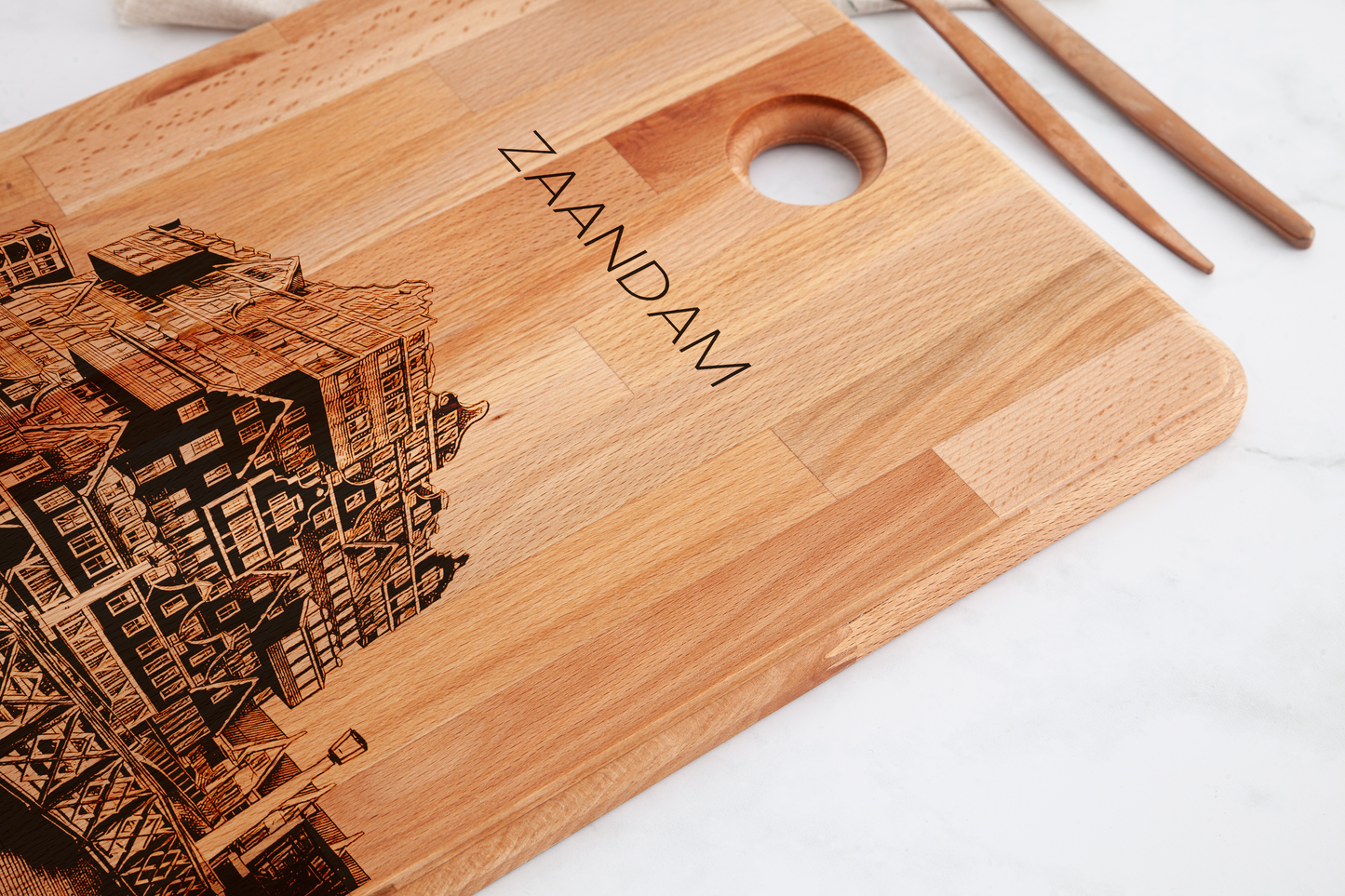 Zaandam, Houses, cutting board, wood grain