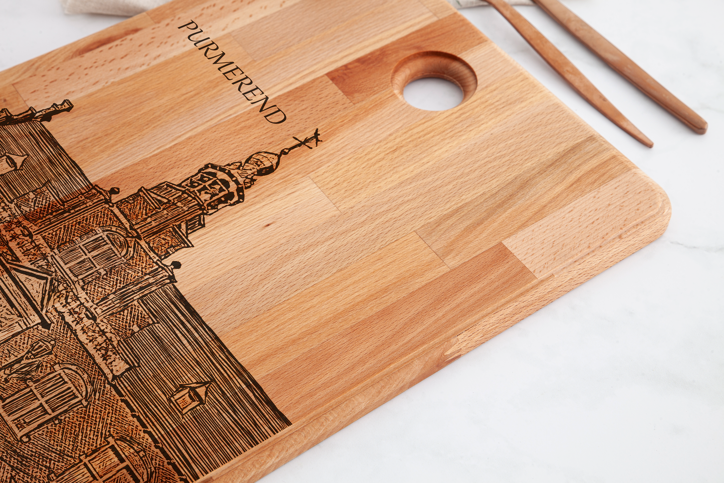 Purmerend, Stadhuis, cutting board, wood grain