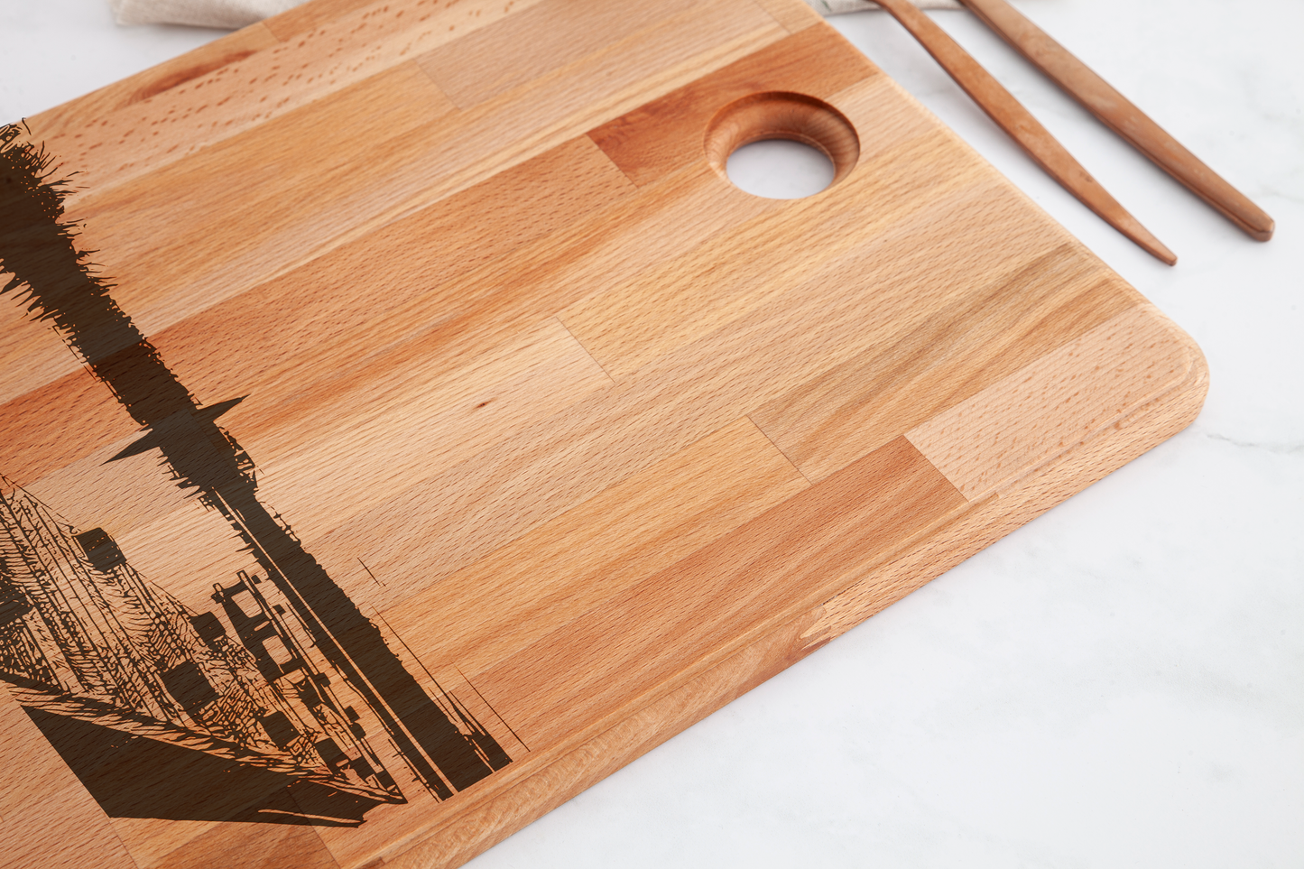 Amstelveen, De Poel, cutting board, wood grain