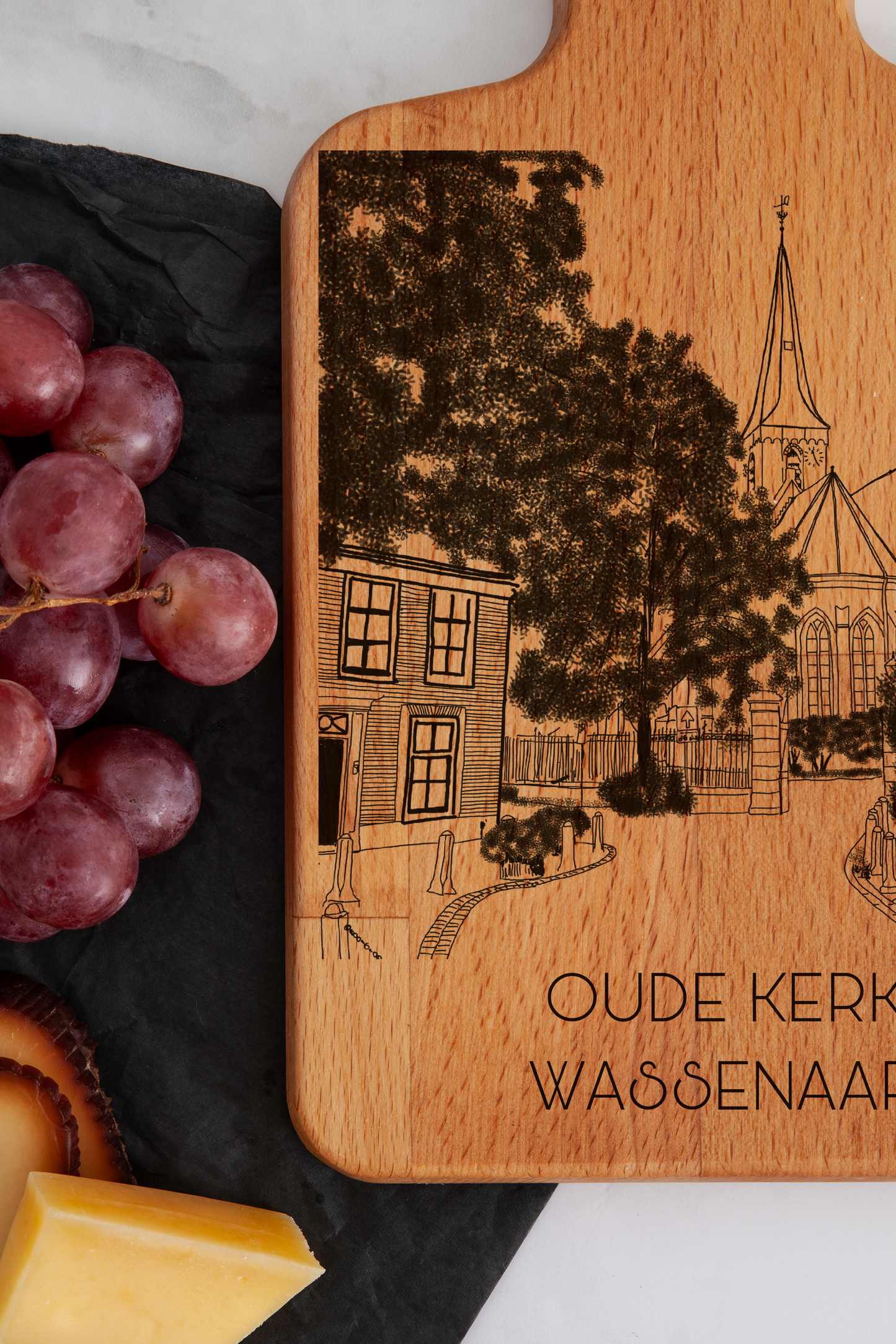 Wassenaar, Dorpskerk, cheese board, close-up