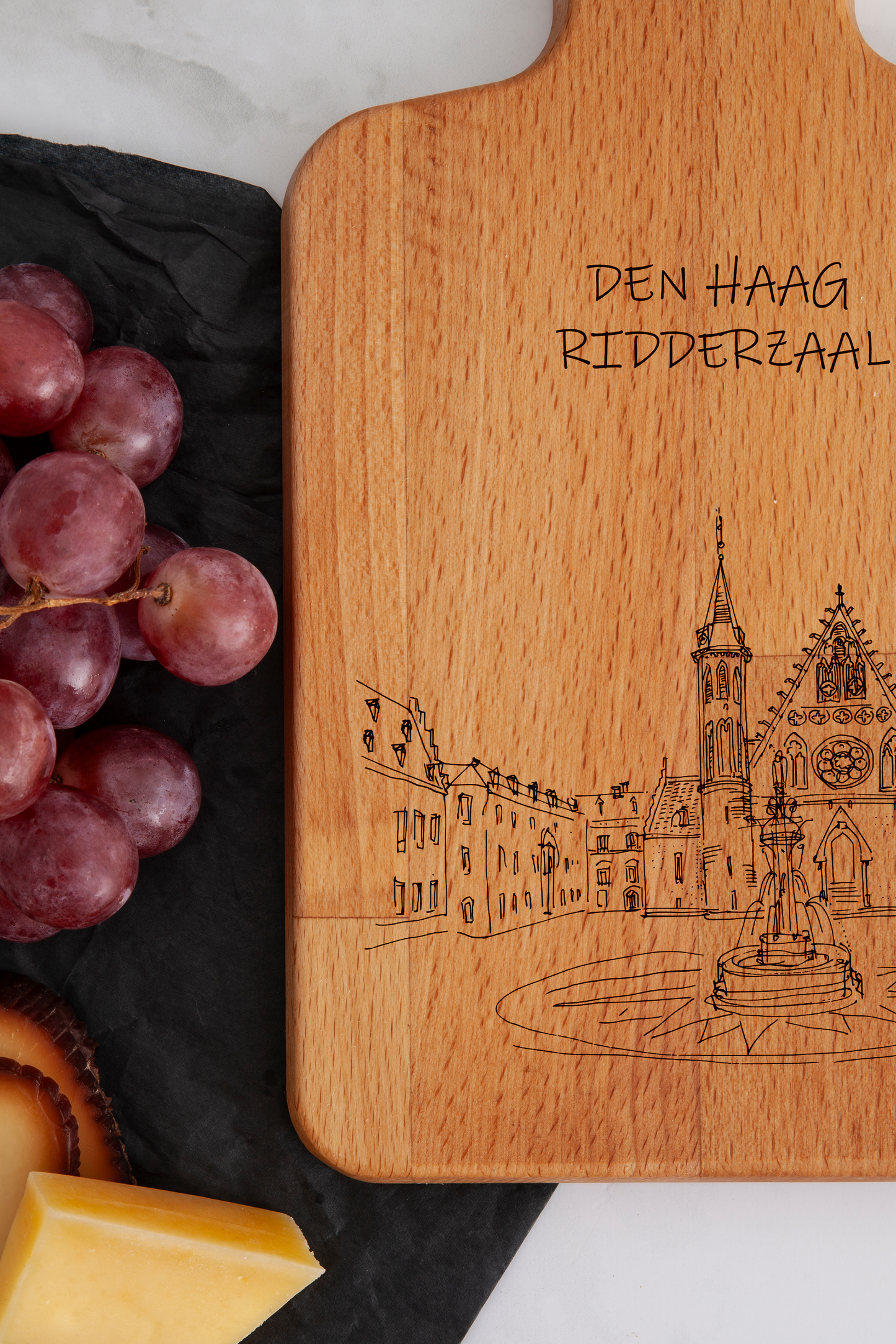 Den Haag, Ridderzaal, cheese board, close-up
