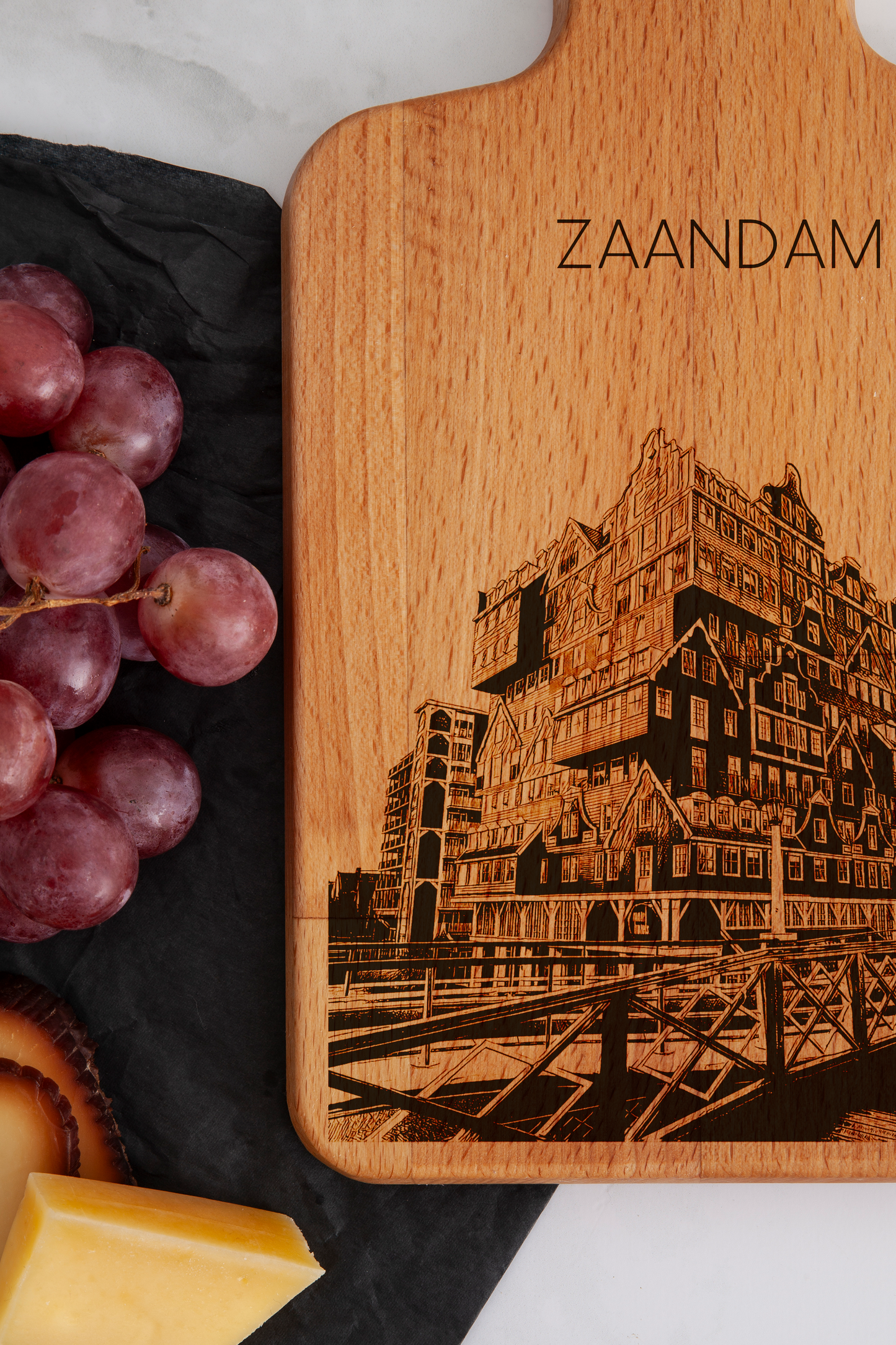 Zaandam, Houses, cheese board, close-up