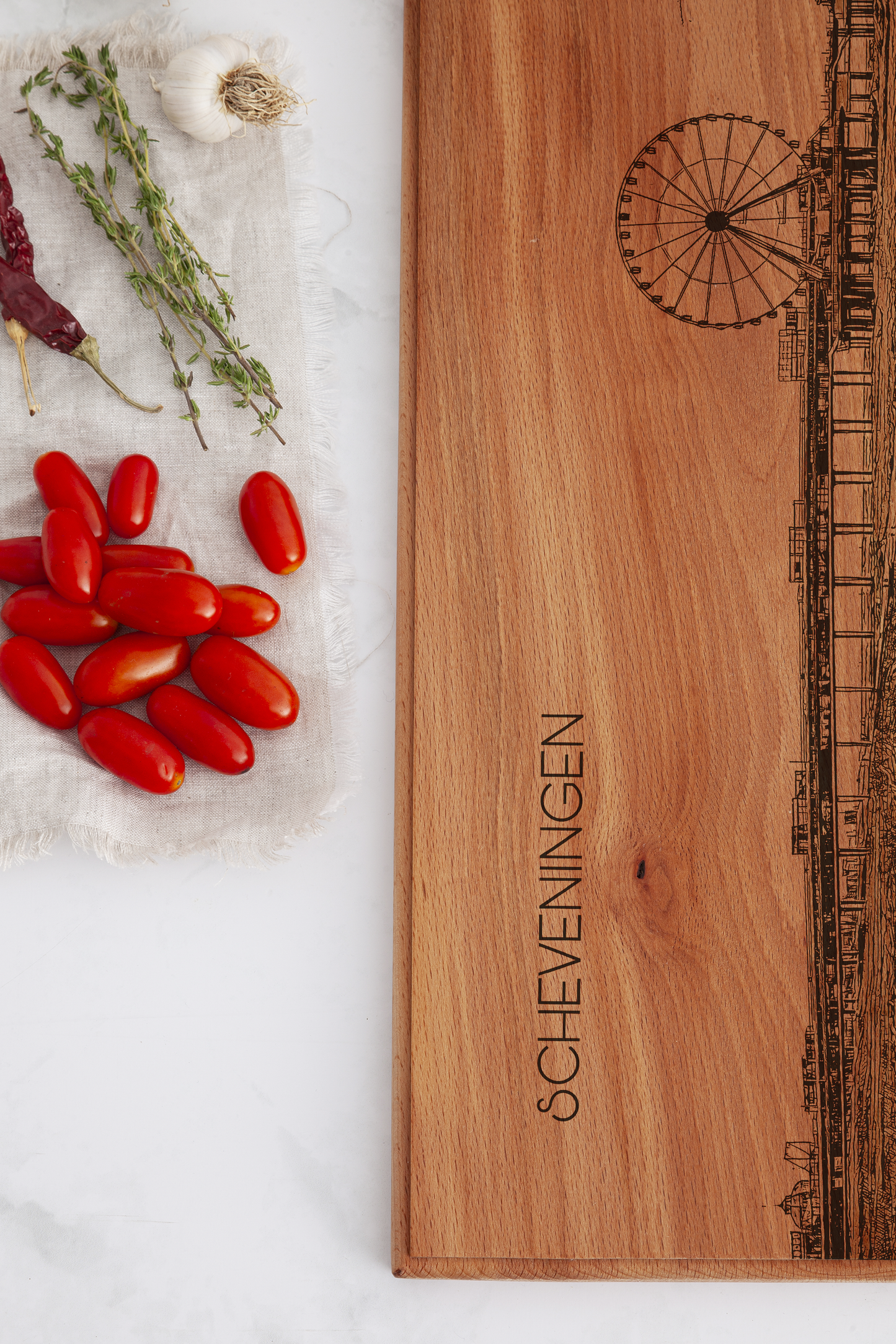 Scheveningen Wooden Serving Board – 60 x 17 cm