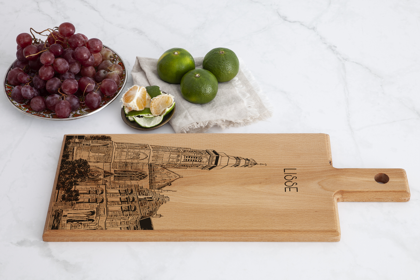 Lisse St. Agatha Church Wooden Serving Board – 49 x 17 cm