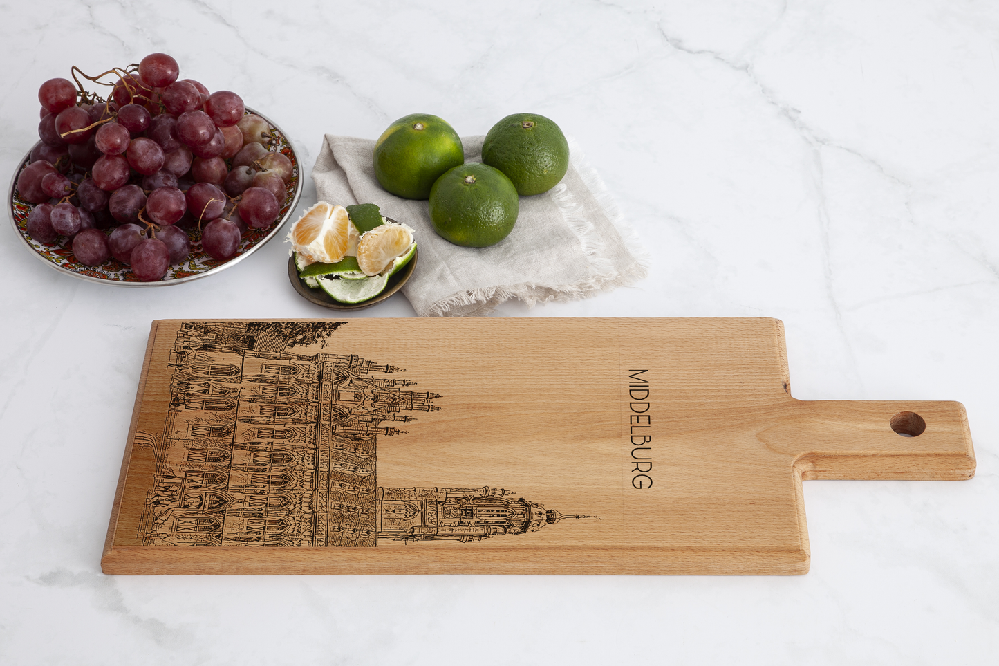 Middelburg Stadhuis Wooden Serving Board – 49 x 17 cm