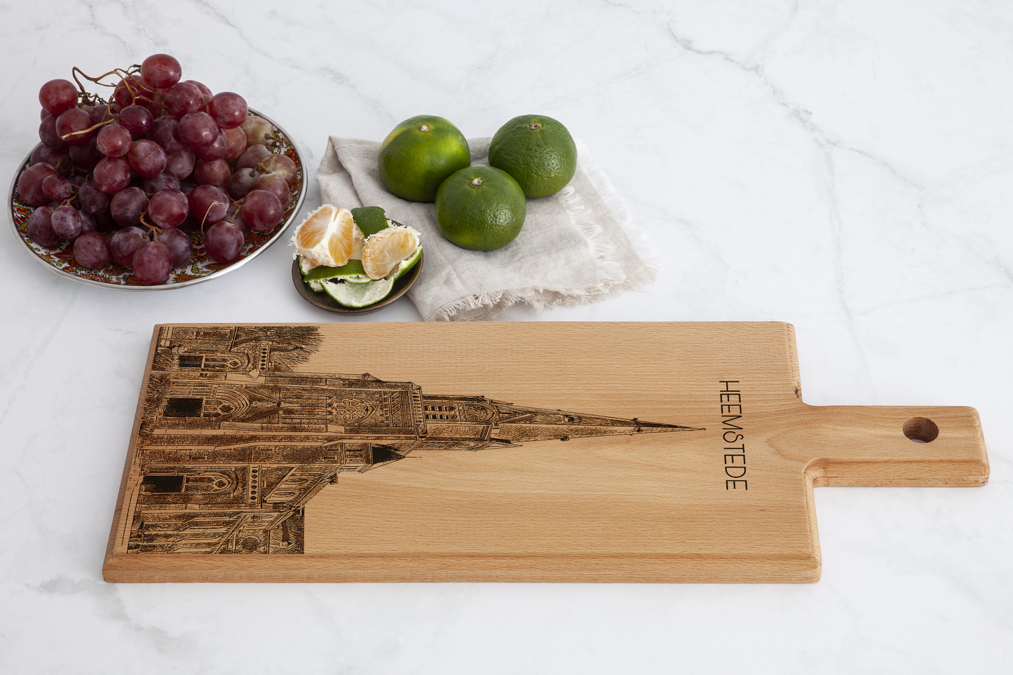Heemstede Heilige Bavo – Wooden Serving Board (49 × 17 cm)