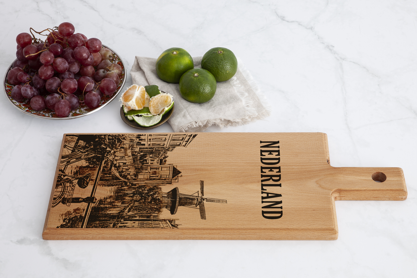 The Netherlands Wooden Serving Board – 49 x 17 cm