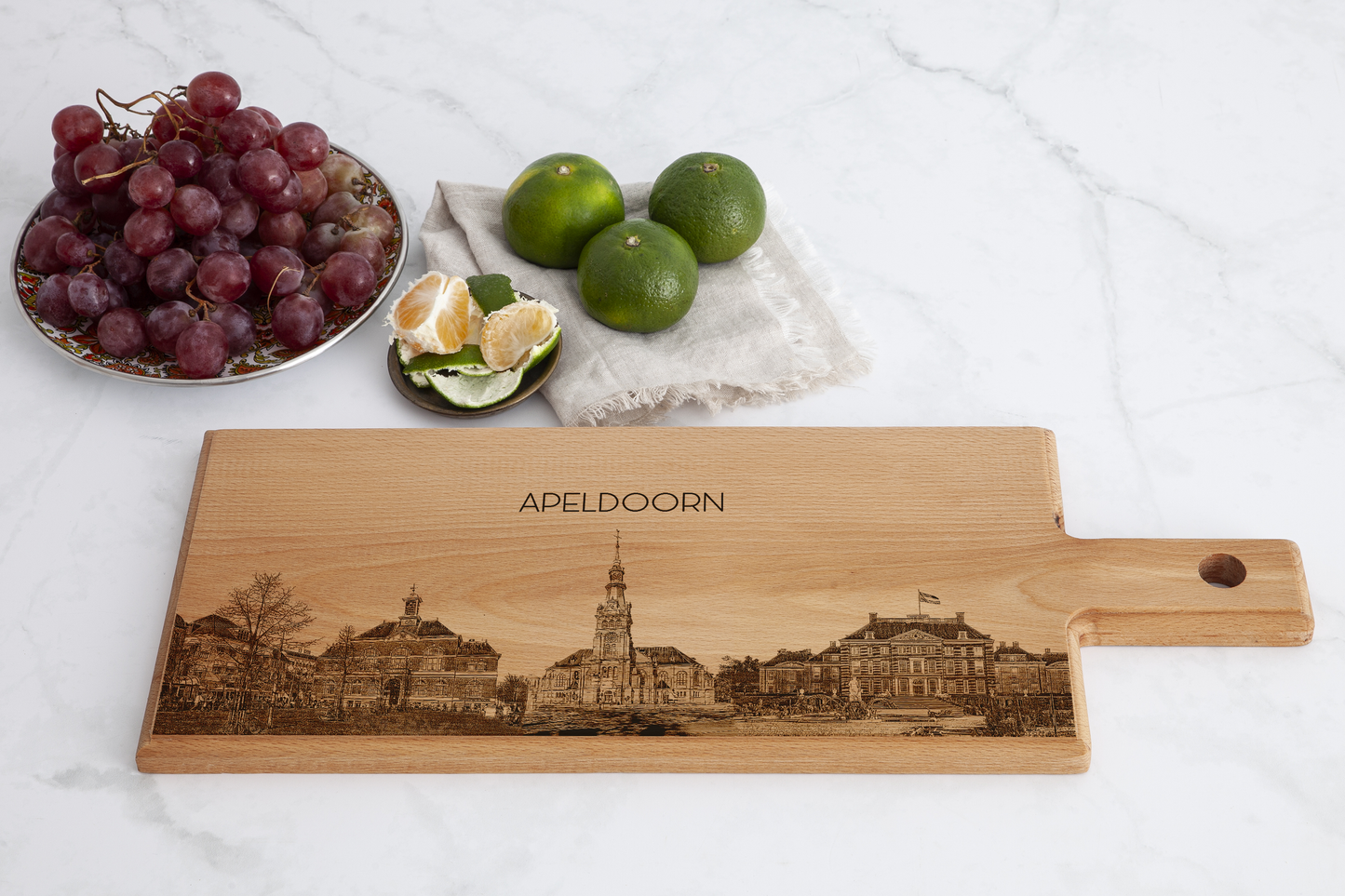 Apeldoorn Skyline Houten Serveerplank – 49 x 17 cm