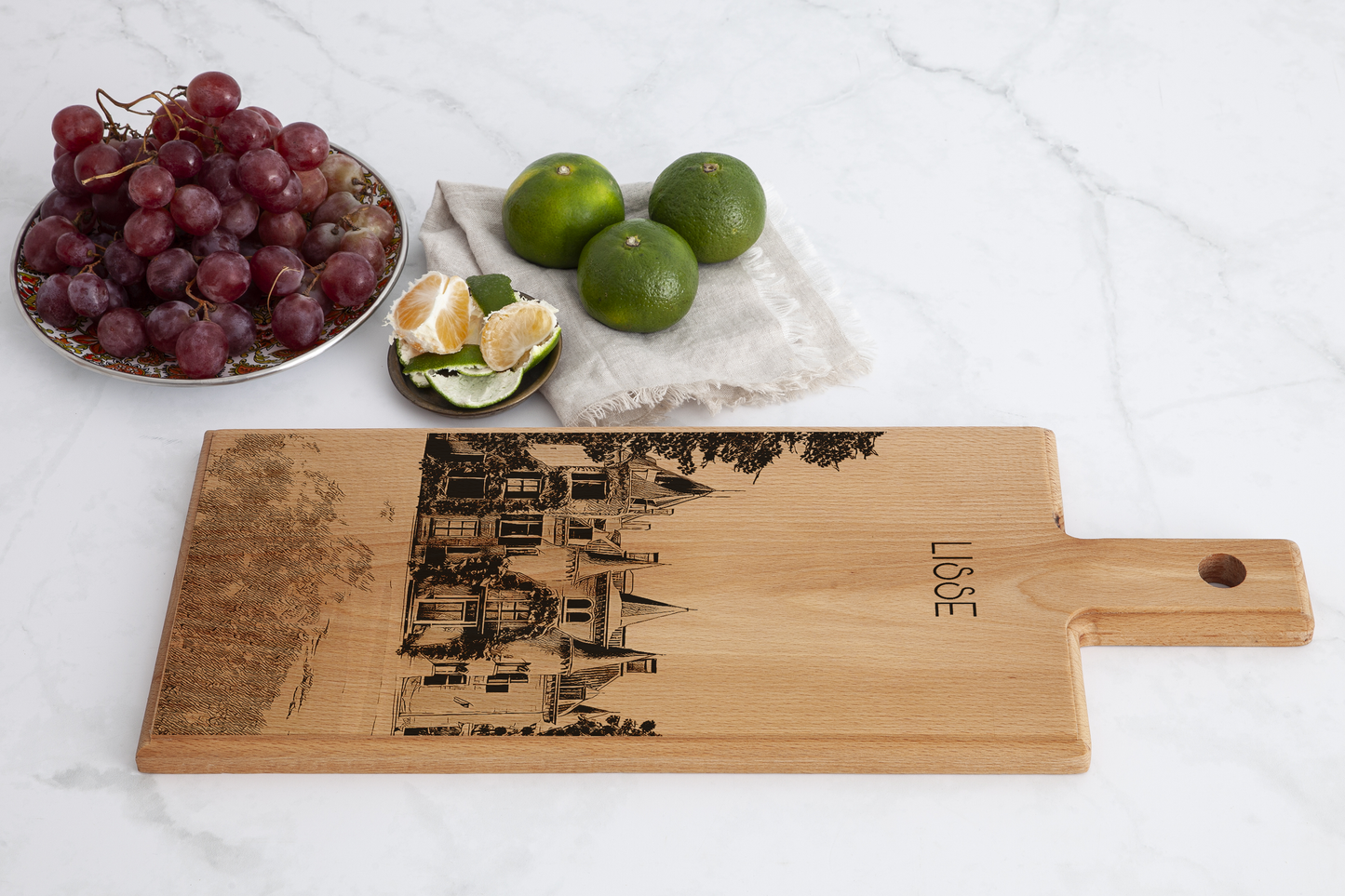 Lisse Kasteel Keukenhof Wooden Serving Board – 49 x 17 cm