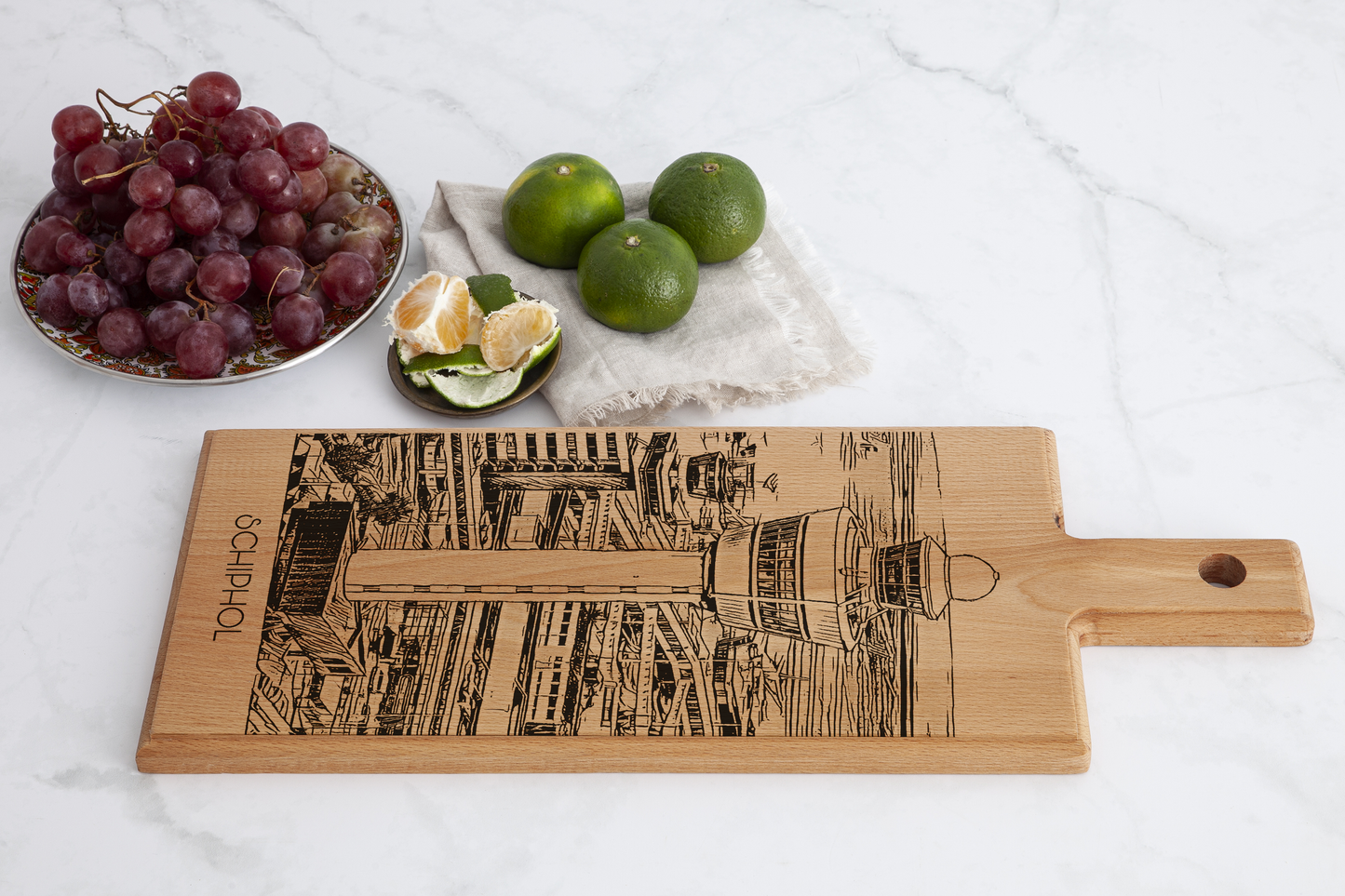 Schiphol houten serveerplank – 49 x 17 cm